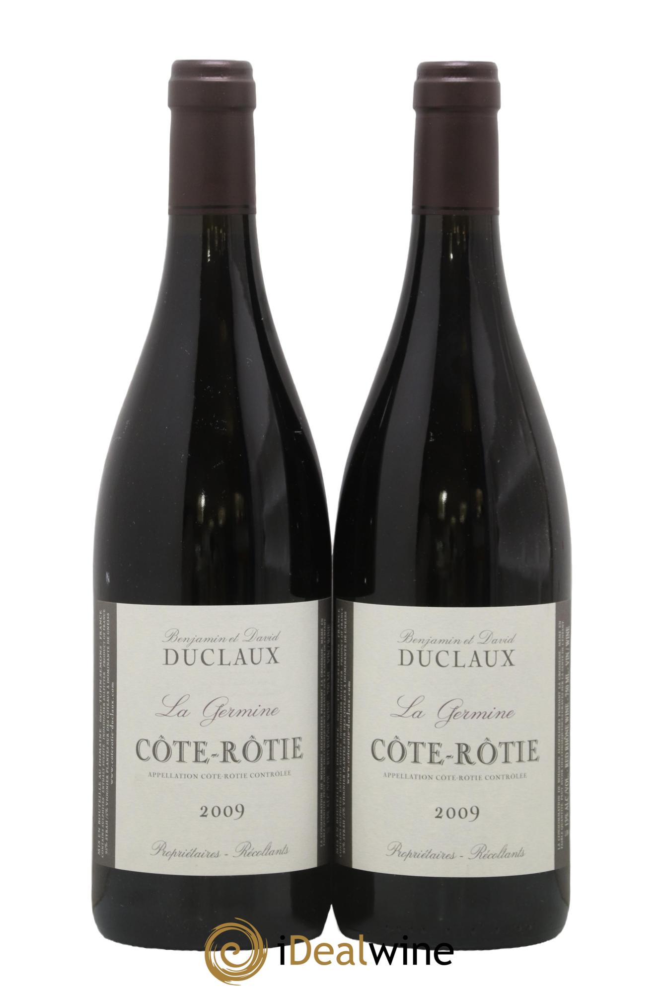 Côte-Rôtie La Germine Domaine Duclaux 2009 - Lot de 2 bouteilles - 0
