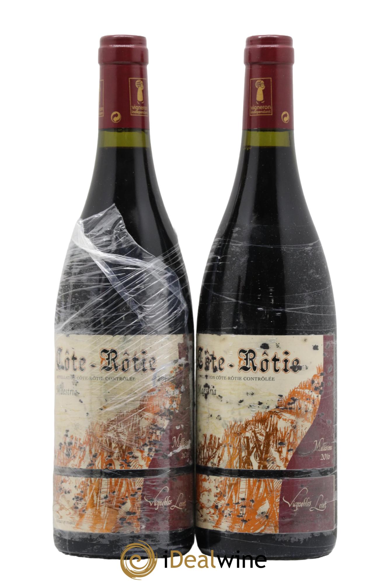 Côte-Rôtie Maestria Vignobles Levet 2016 - Lot de 2 bouteilles - 0
