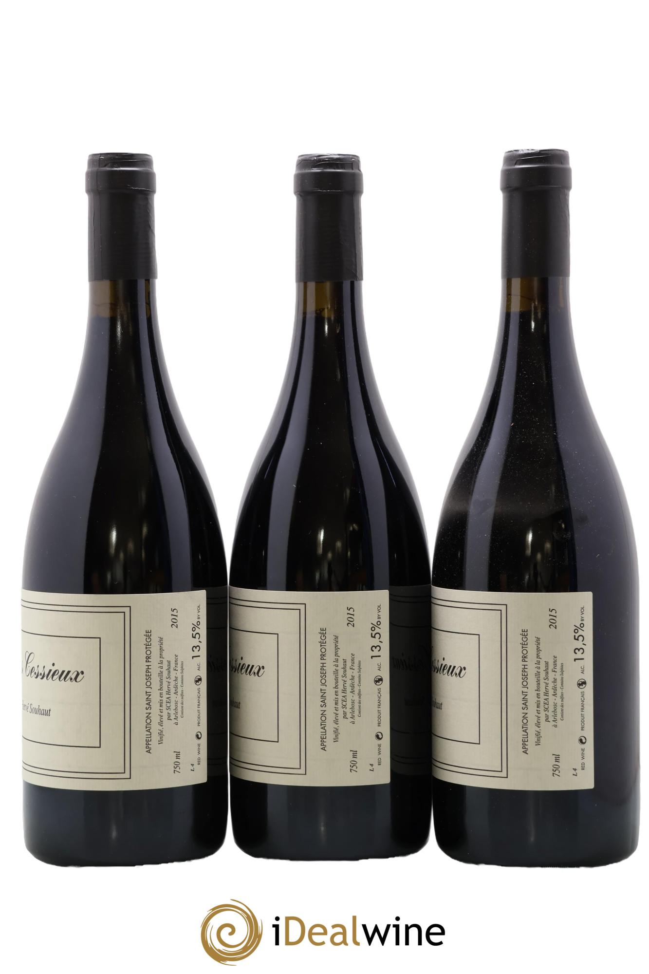 Saint-Joseph Clos des Cessieux Hervé Souhaut - Domaine Romaneaux-Destezet 2015 - Lotto di 3 bottiglie - 1
