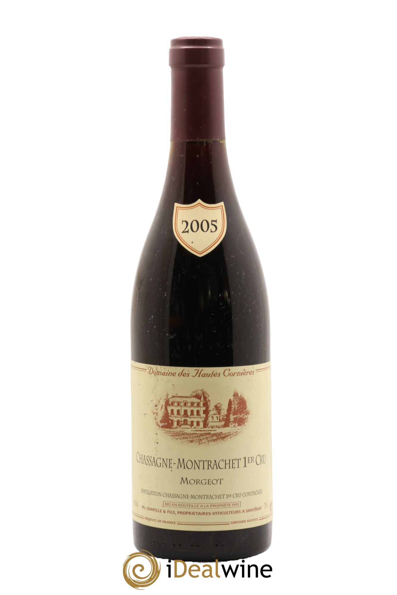 Chassagne-Montrachet 1er Cru Morgeot Domaine des Hautes Cornières 2005 - Lot de 1 bouteille - 0