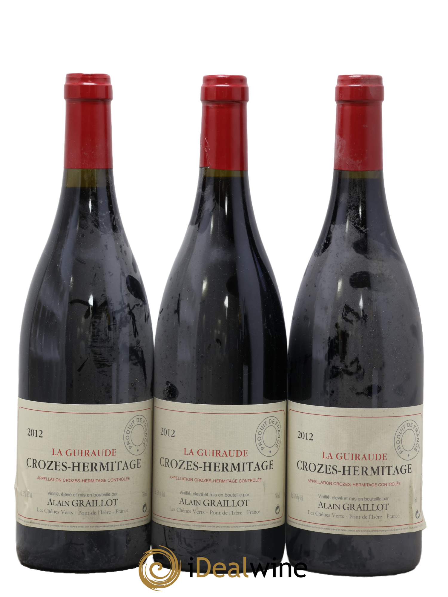 Crozes-Hermitage La Guiraude Domaine Graillot 2012 - Lot de 3 bouteilles - 0