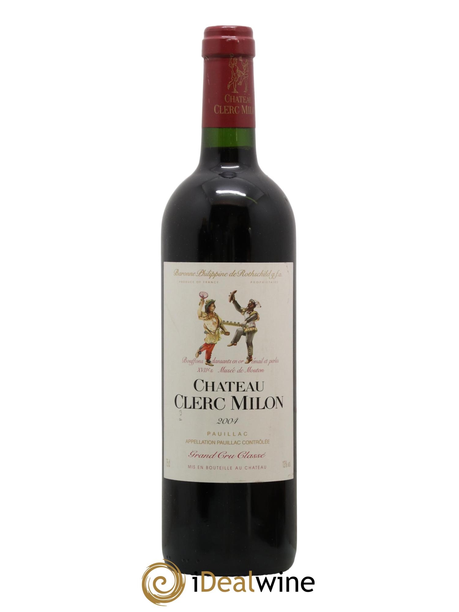 Château Clerc Milon 5ème Grand Cru Classé 2004 - Lot de 1 bouteille - 0
