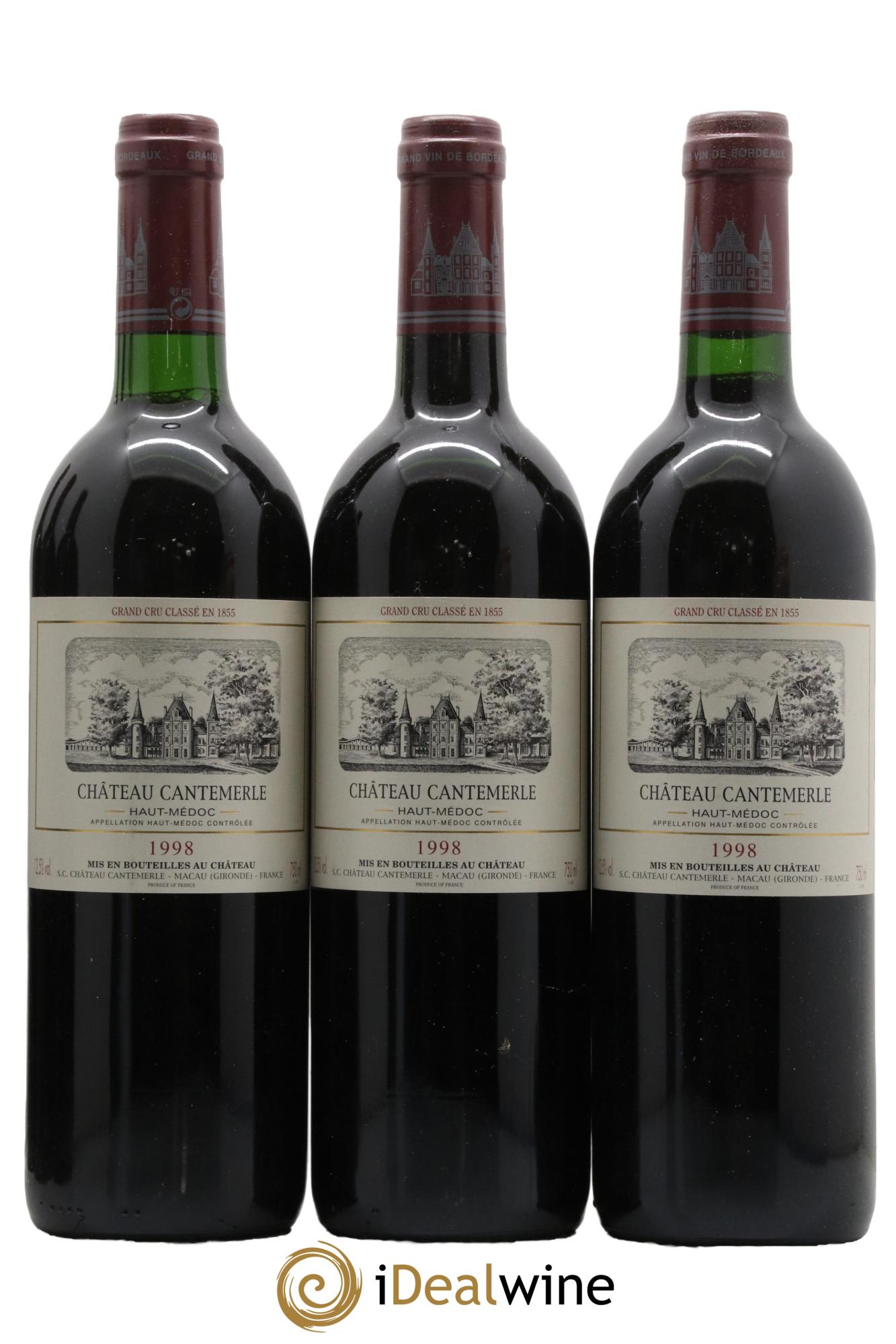 Château Cantemerle 5ème Grand Cru Classé 1998 - Lot of 12 bottles - 3