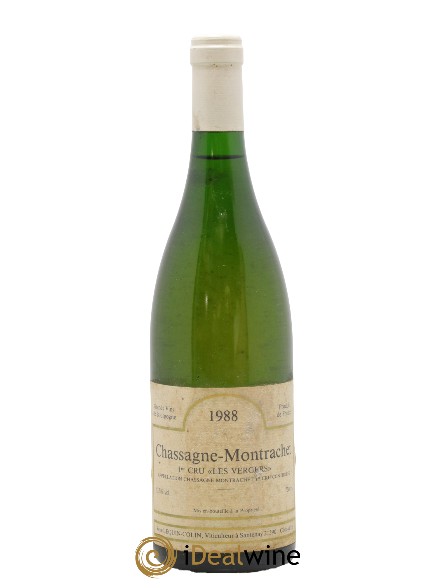 Chassagne-Montrachet 1er Cru Les Vergers René Lequin-Colin 1988 - Lot de 1 bouteille - 0