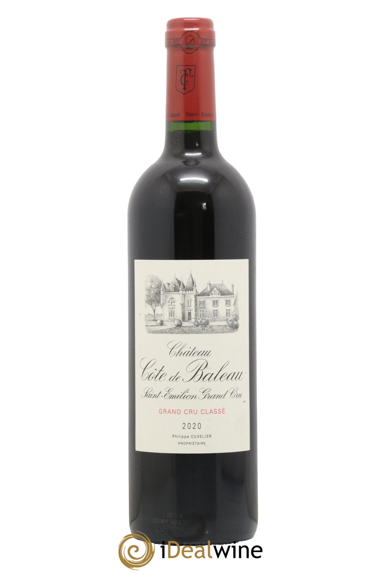 Château Côte de Baleau Grand Cru Classé 2020 - Lot de 1 bouteille - 0
