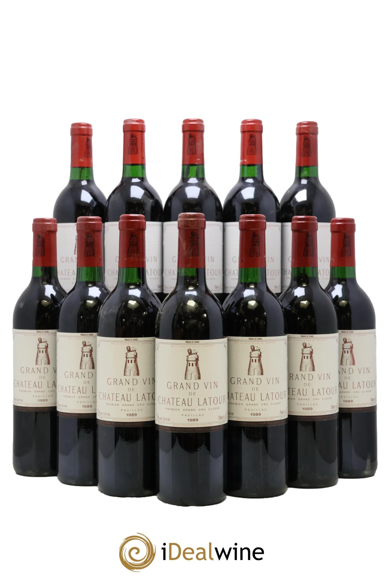 Château Latour 1er Grand Cru Classé 1989 - Lot de 12 bouteilles - 0