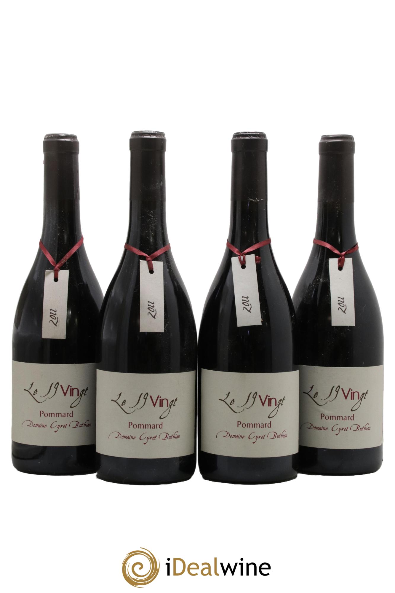 Pommard Le 1920 Cyrot Buthiau 2011 - Lot de 4 bouteilles - 0