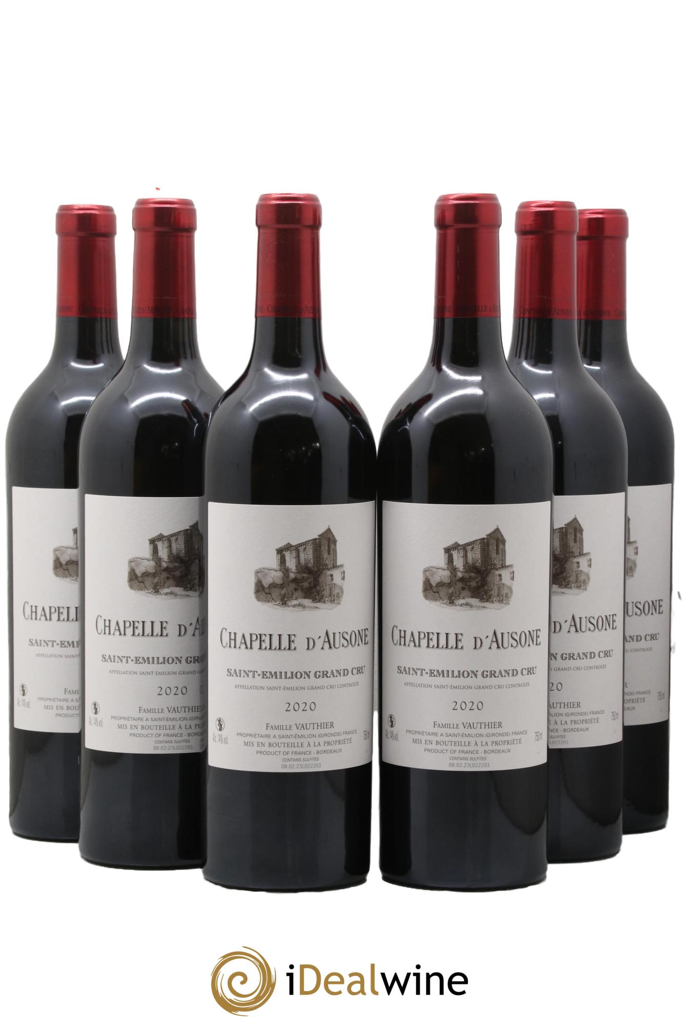 Chapelle d'Ausone Second Vin 2020 - Lot de 6 bouteilles - 0