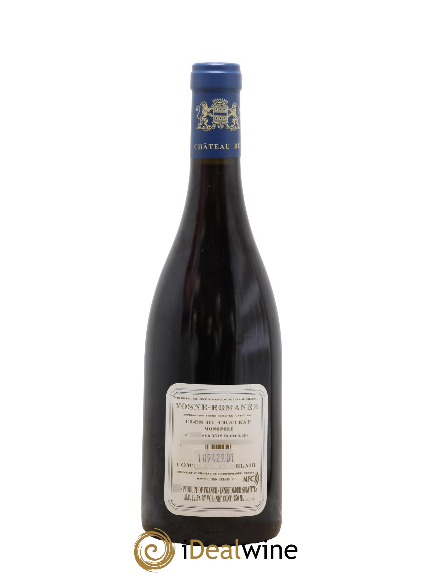 Vosne-Romanée Clos du Château Comte Liger-Belair (Domaine du) 2016 - Lot de 1 bouteille - 1