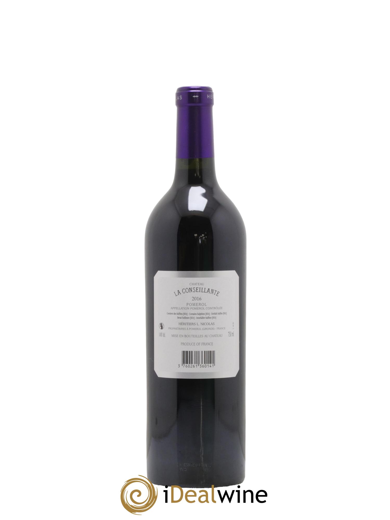 Château la Conseillante 2016 - Posten von 1 Flasche - 1