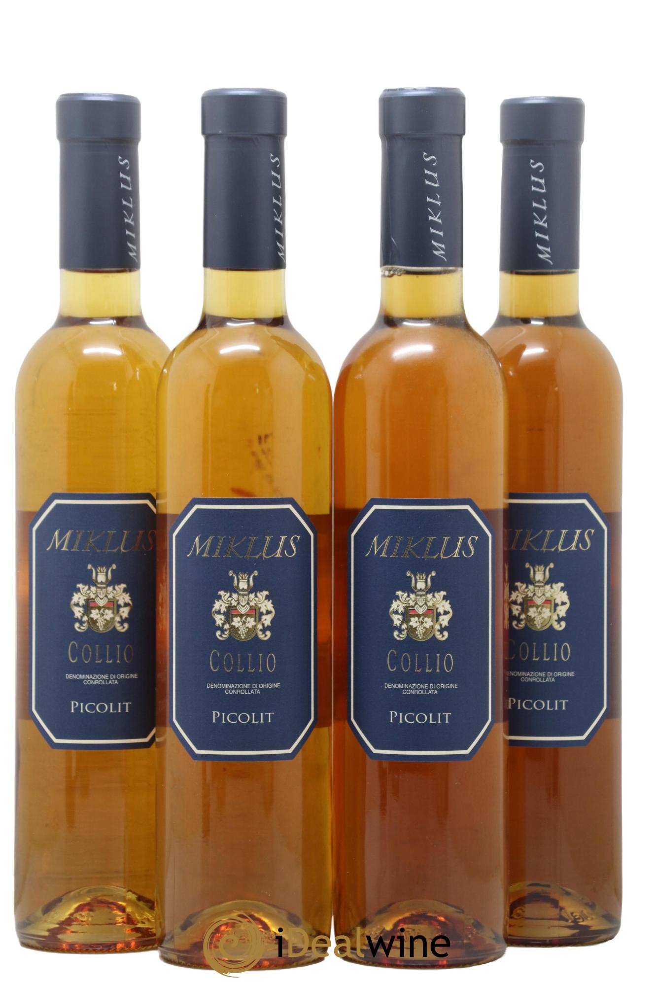 Italie Collio DOC Picolit Azienda Agricola Graga Miklus 2011 - Lotto di 4 formati 50cl - 0