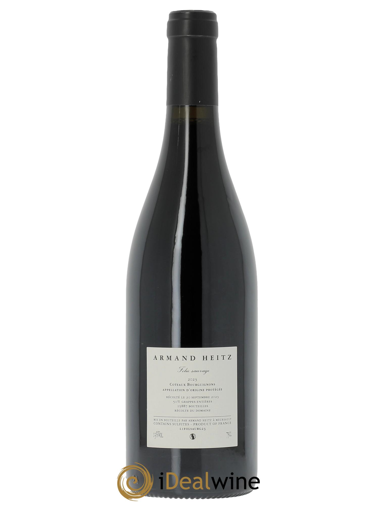 Coteaux Bourguignons Folie Sauvage Armand Heitz 2023 - Lotto di 1 bottiglia - 1