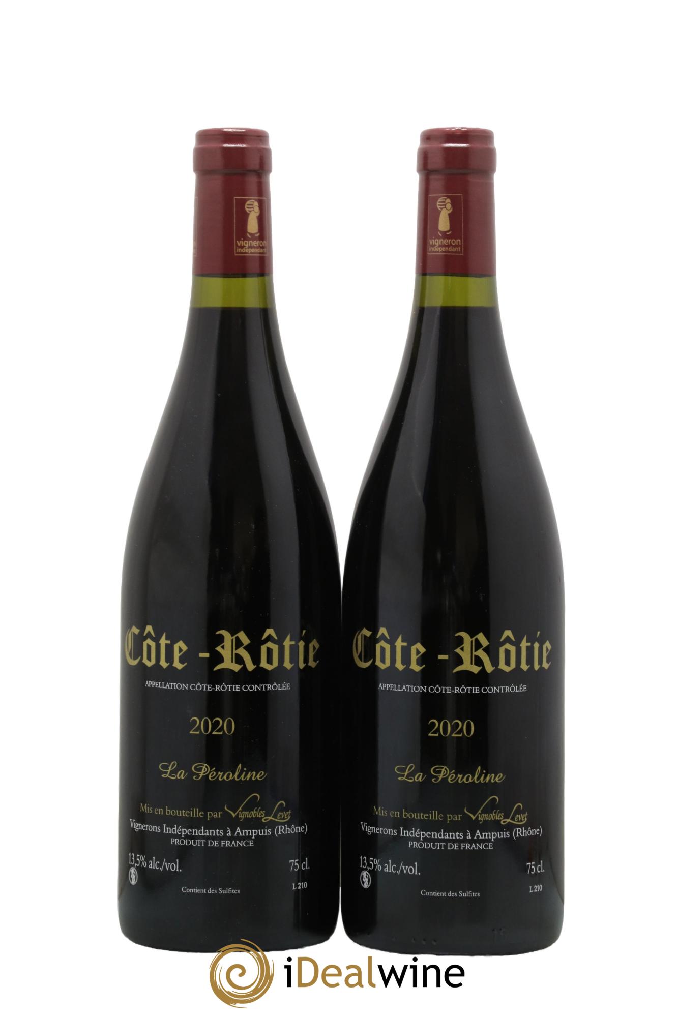 Côte-Rôtie La Péroline Vignobles Levet 2020 - Lot de 2 bouteilles - 1