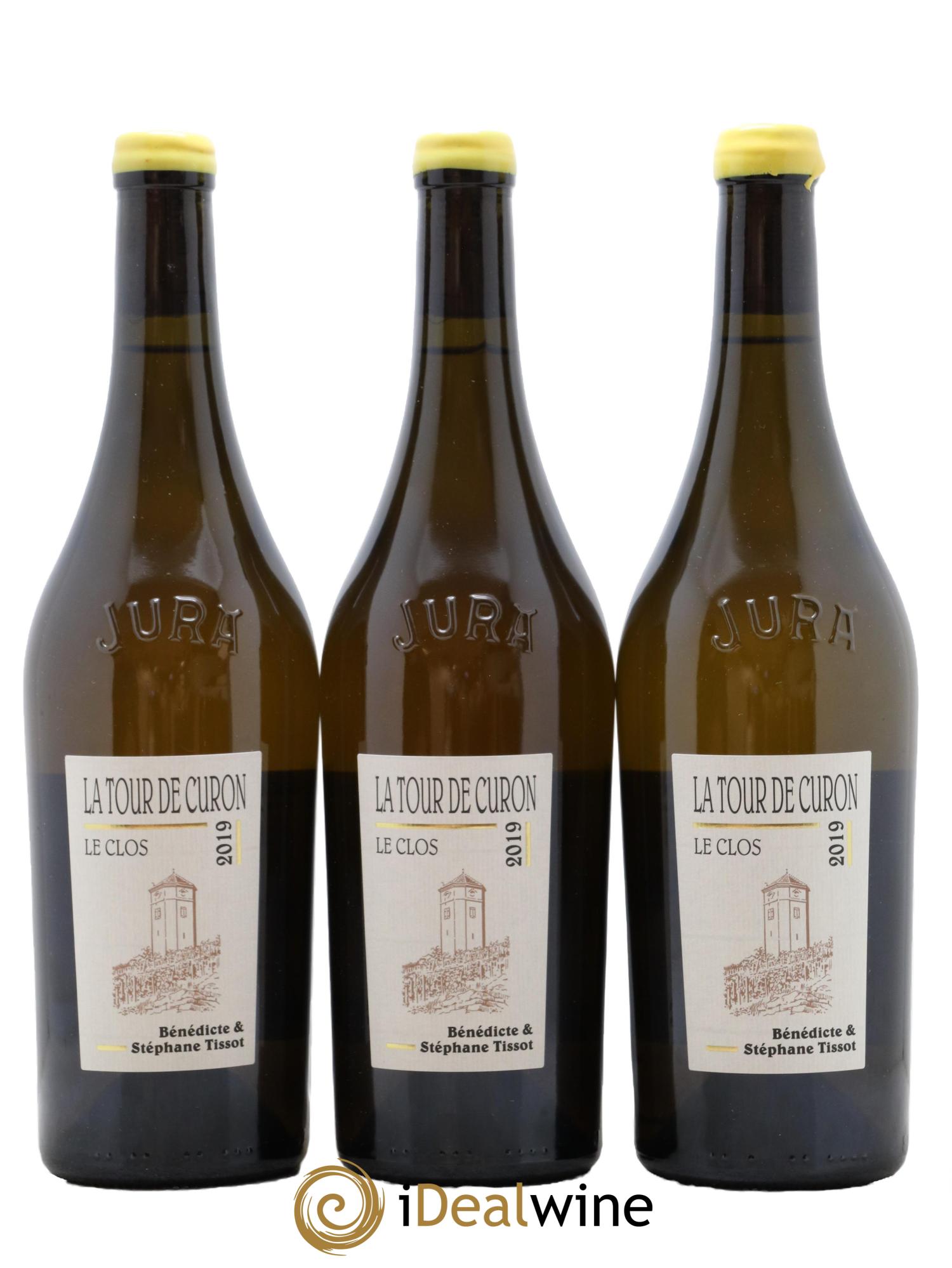 Arbois Chardonnay Le Clos de la Tour de Curon Bénédicte et Stéphane Tissot 2019 - Lot de 3 bouteilles - 0