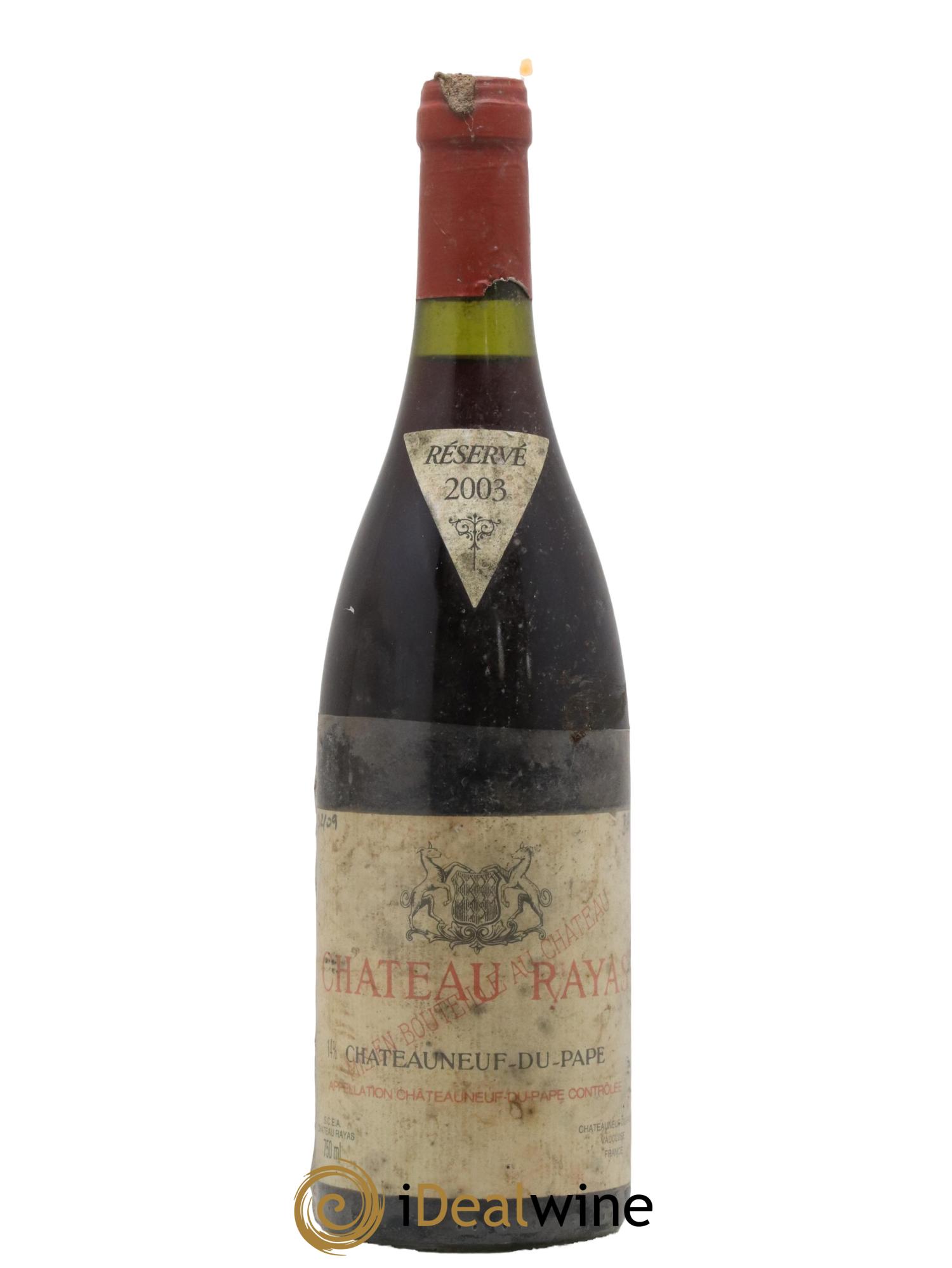 Châteauneuf-du-Pape Château Rayas Emmanuel Reynaud 2003 - Lot de 1 bouteille - 0
