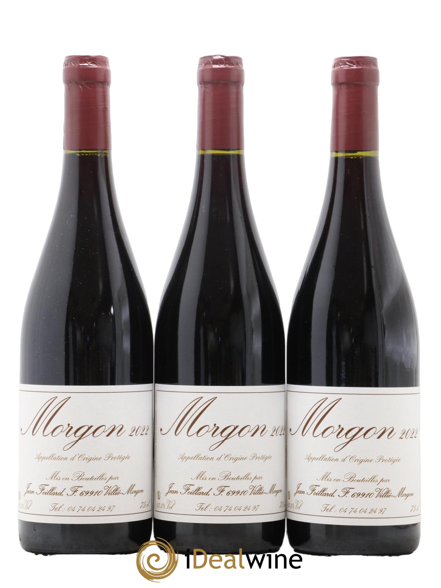 Morgon Jean Foillard 2022 - Lot de 3 bouteilles - 0