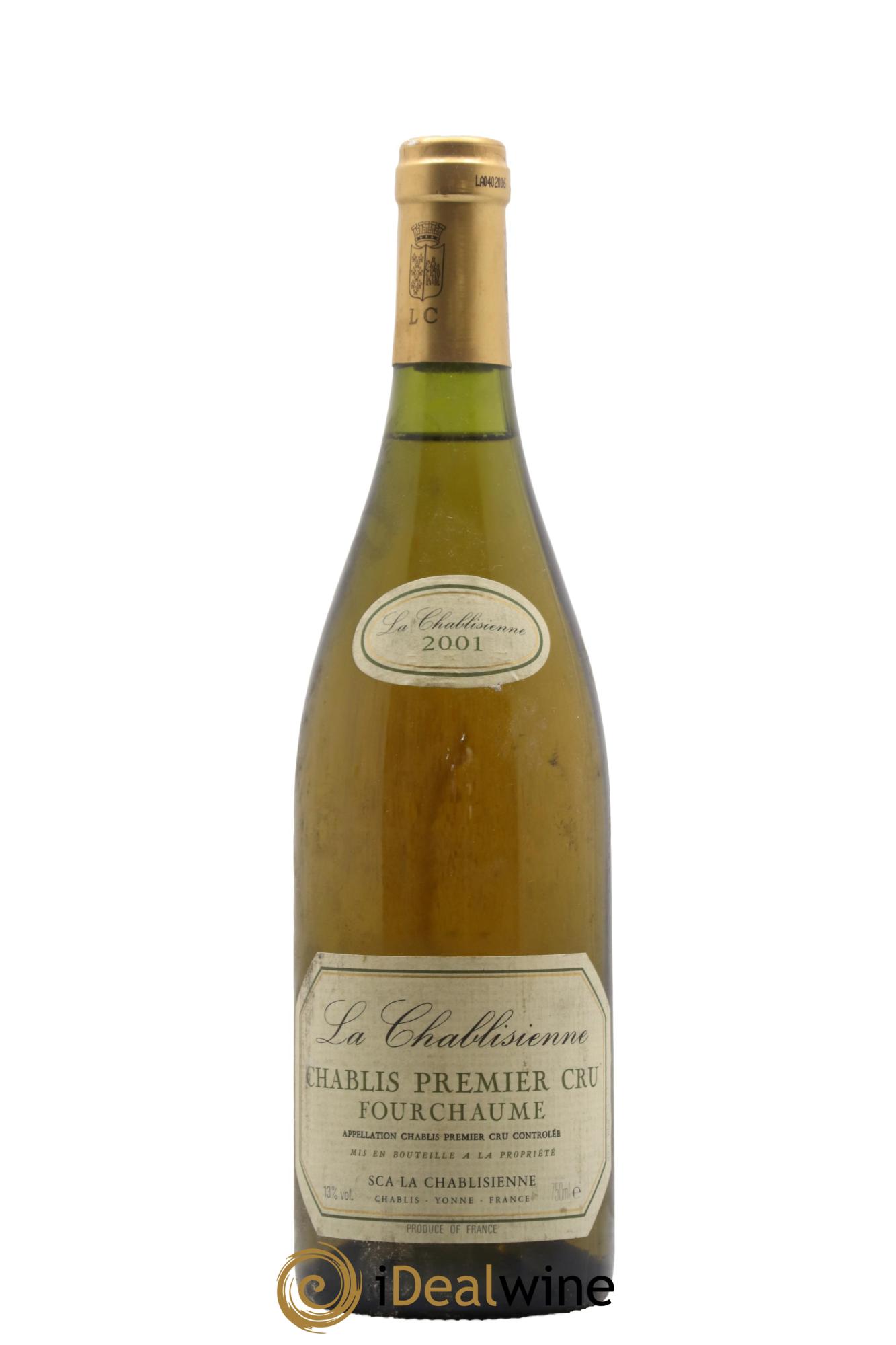 Chablis 1er Cru Fourchaume La Chablisienne 2001 - Lot de 1 bouteille - 0