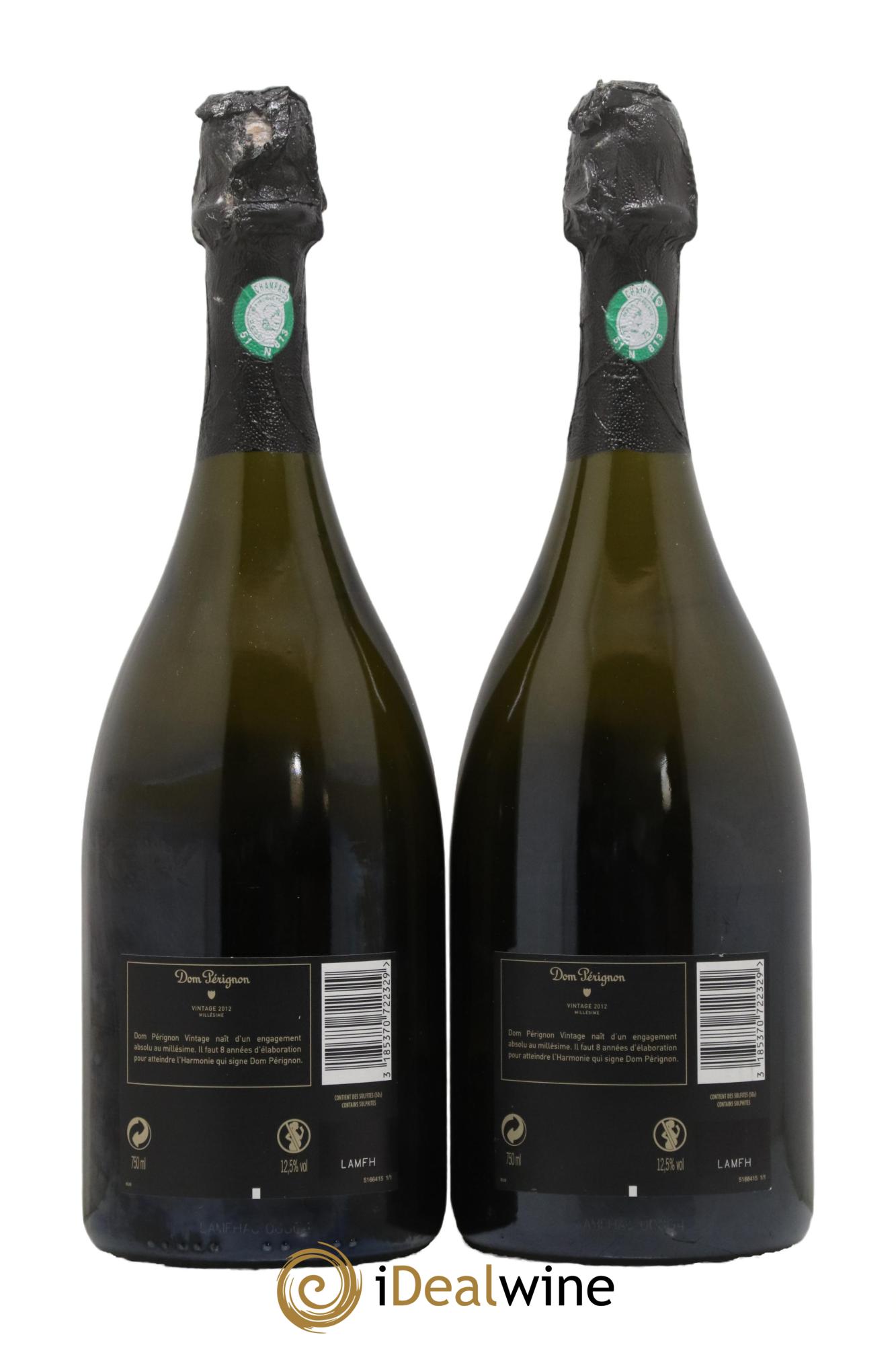 Brut Dom Pérignon 2012 - Lot de 2 bouteilles - 1