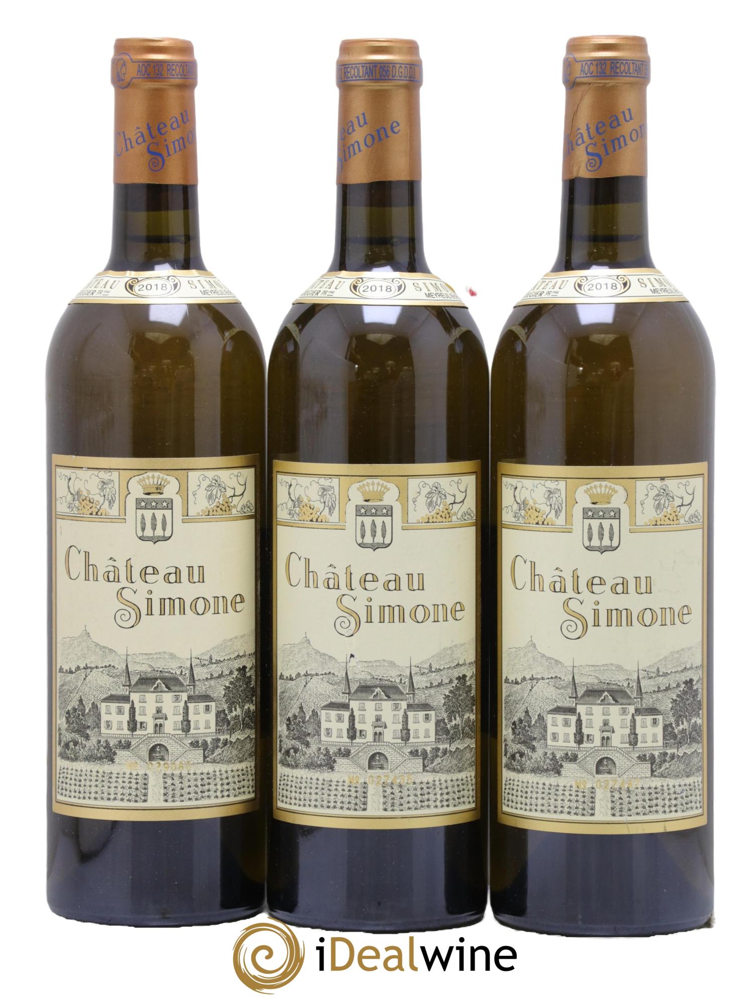 Palette Château Simone Famille Rougier 2018 - Lot de 3 bouteilles - 0