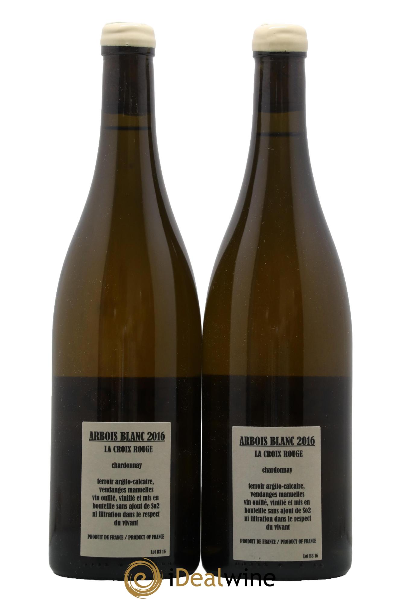 Arbois Chardonnay La Croix Rouge Adeline Houillon & Renaud Bruyère 2016 - Lot de 2 bouteilles - 1