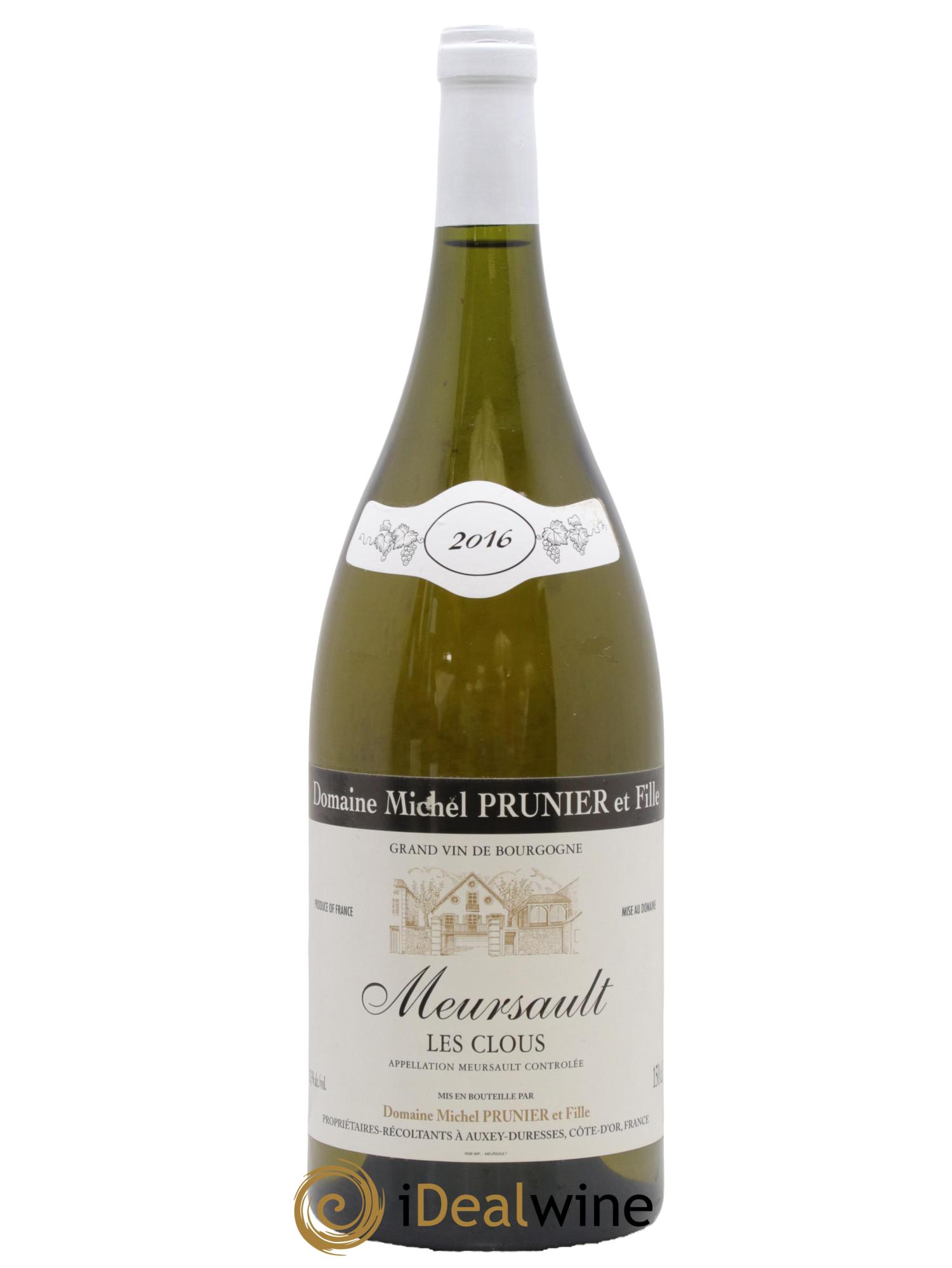 Meursault Les Cloux Prunier & Fille 2016 - Posten von 1 Magnum - 0