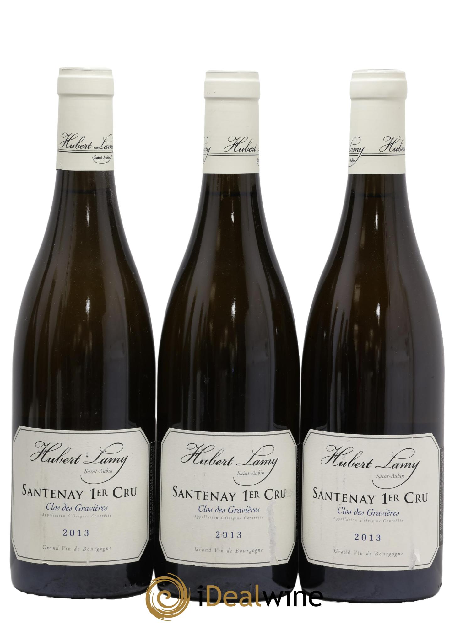Santenay 1er Cru Clos de Gravières Hubert Lamy 2013 - Lotto di 3 bottiglie - 0