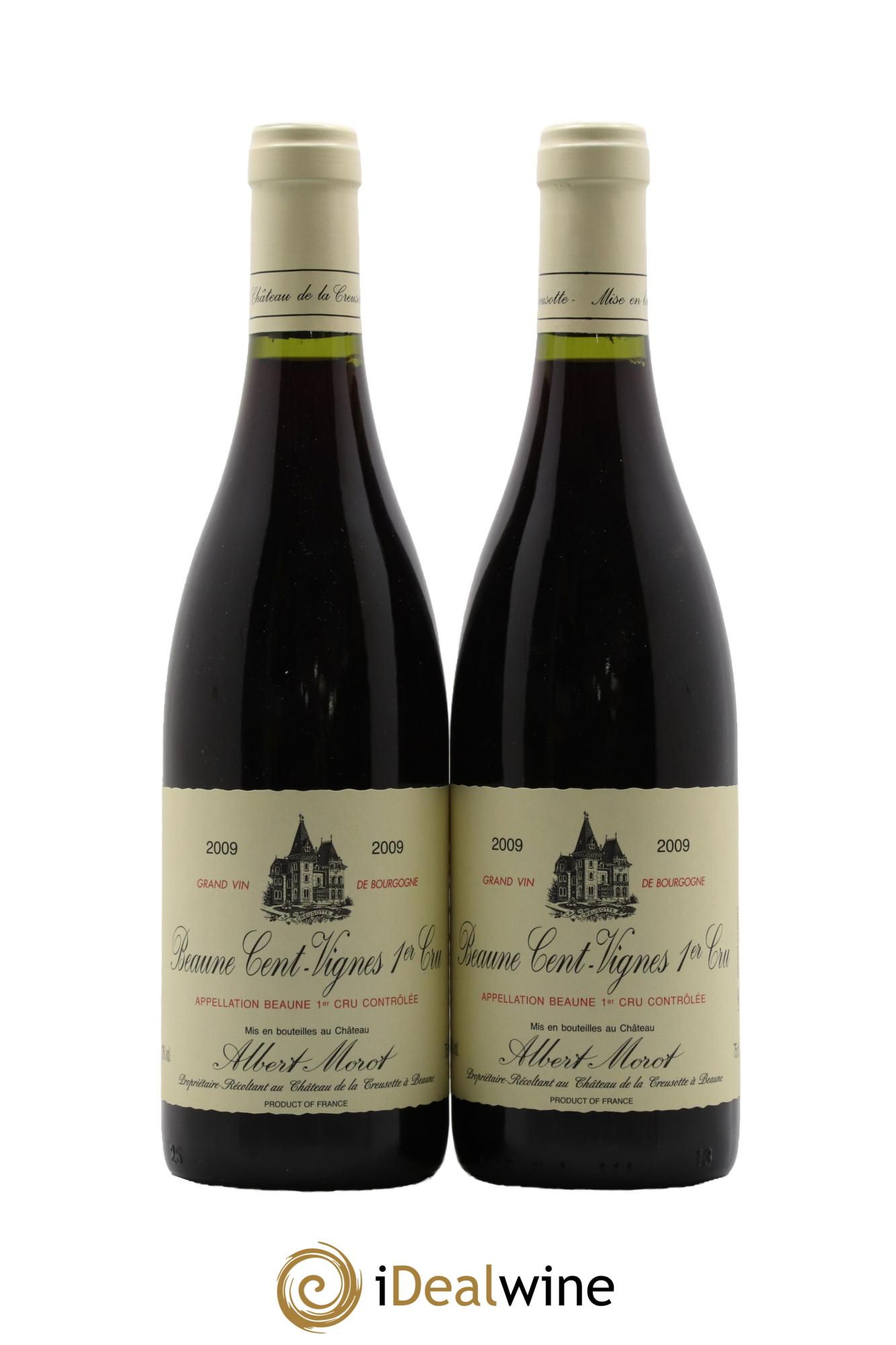 Beaune 1er Cru Cent Vignes Albert Morot 2009 - Lot de 2 bouteilles - 0