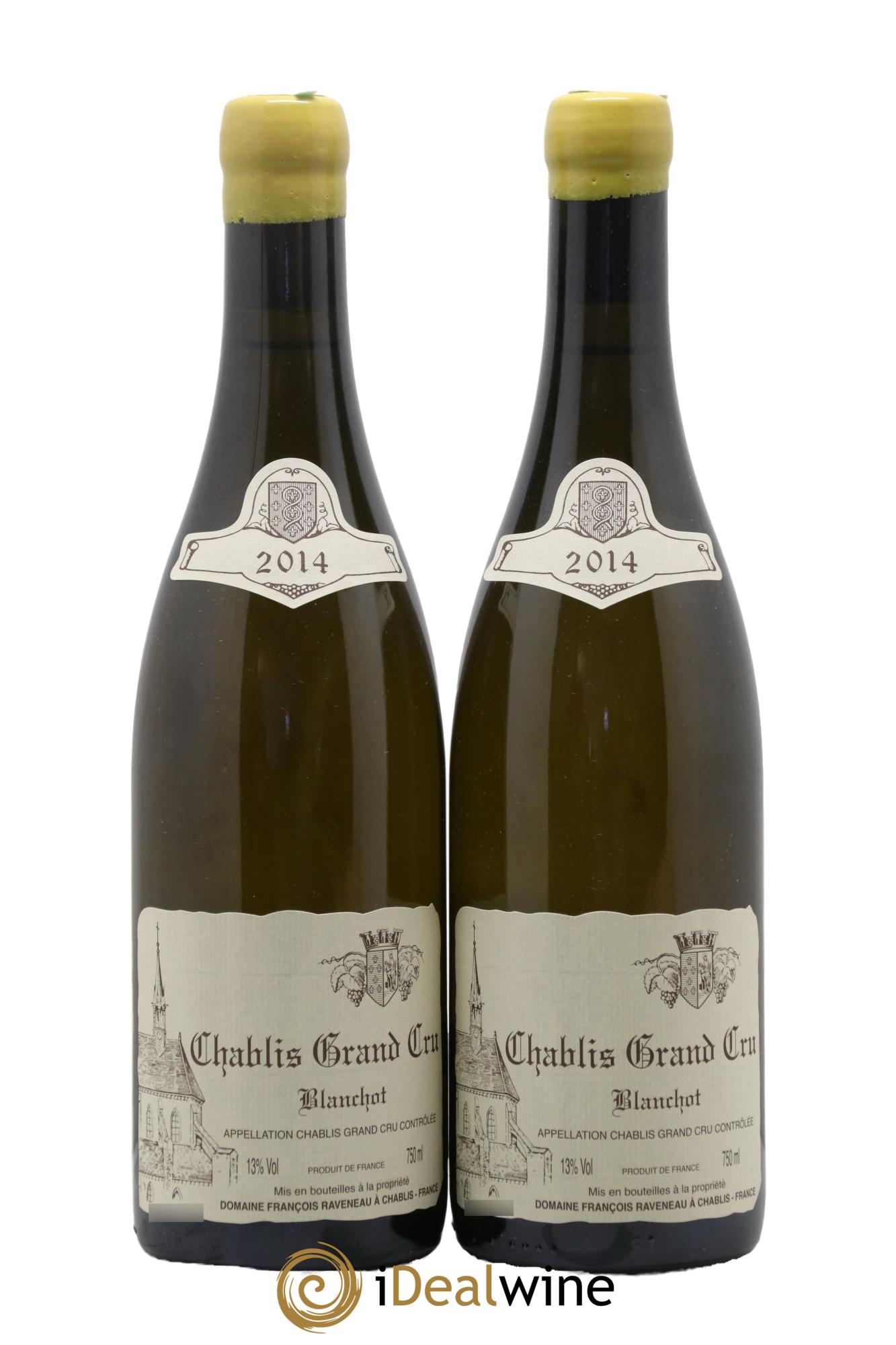 Chablis Grand Cru Blanchot Raveneau (Domaine) 2014 - Lotto di 2 bottiglie - 0