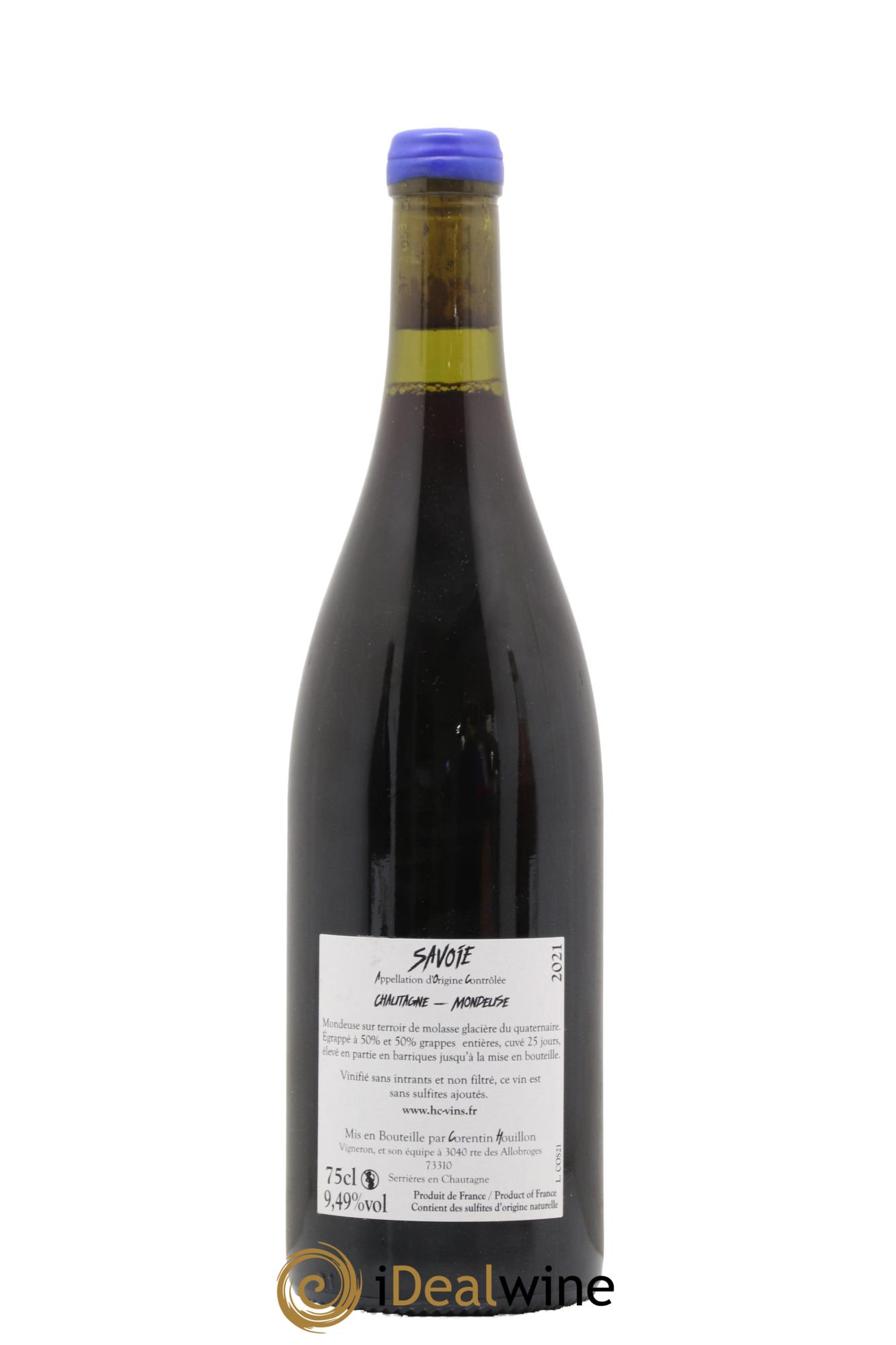 Vin de Savoie Cosmos Domaine Corentin Houillon 2021 - Lot de 1 bouteille - 1