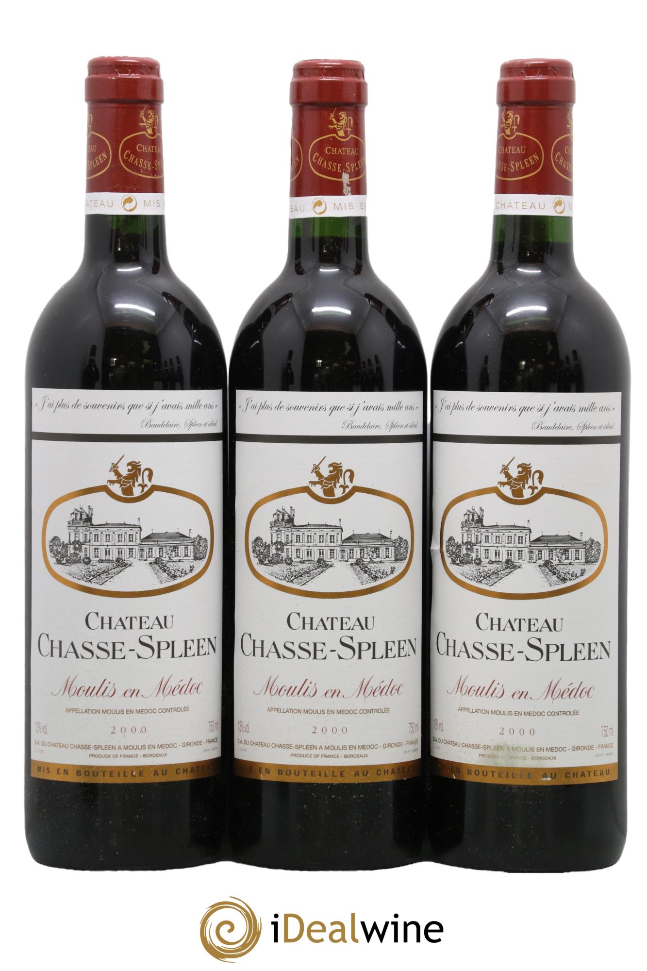 Château Chasse Spleen 2000 - Lot de 12 bouteilles - 2