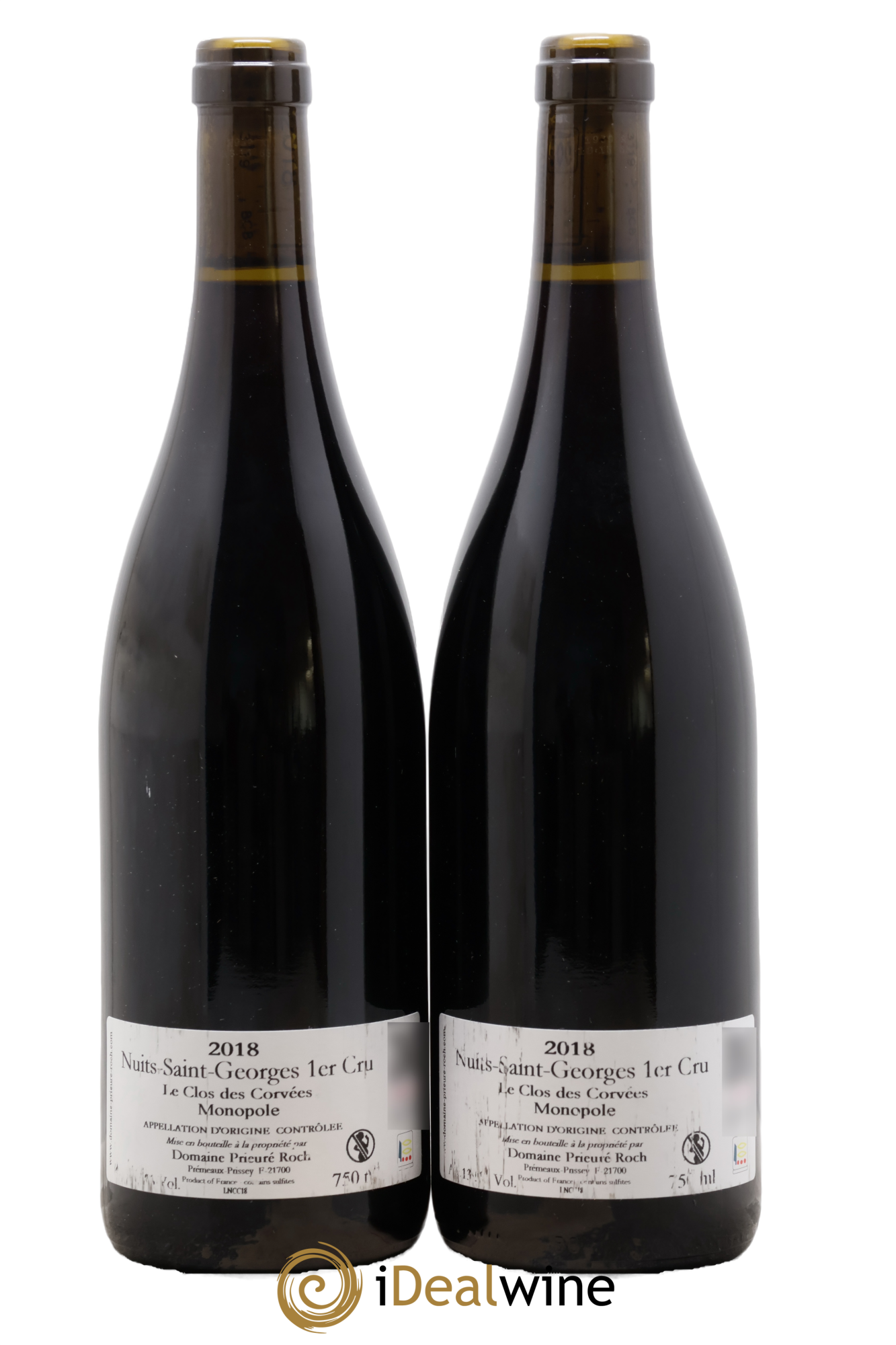 Nuits-Saint-Georges 1er Cru Le Clos des Corvées Prieuré Roch 2018 - Lot de 2 bouteilles - 1