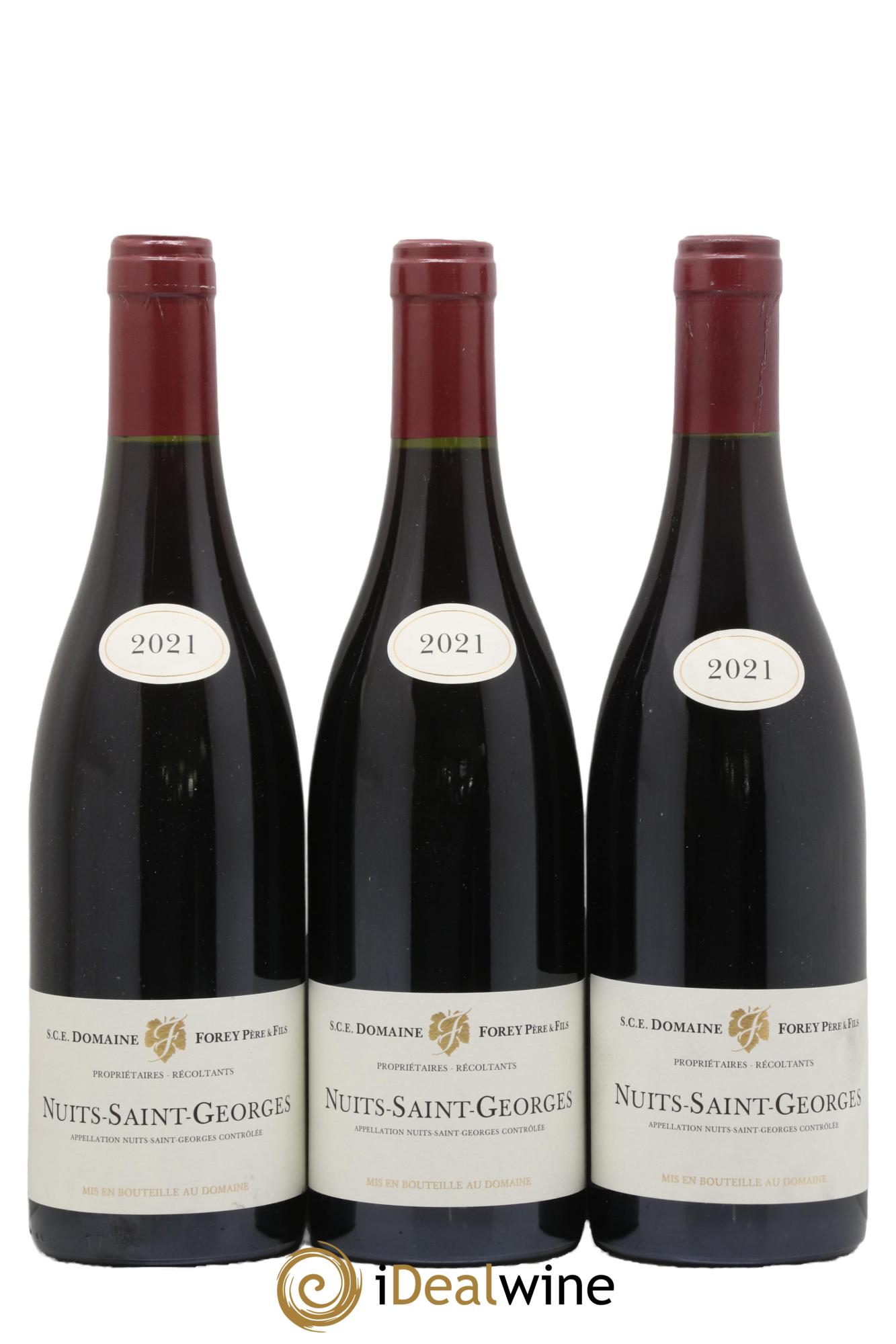 Nuits-Saint-Georges Forey Père et Fils (Domaine)  2021 - Lotto di 3 bottiglie - 0