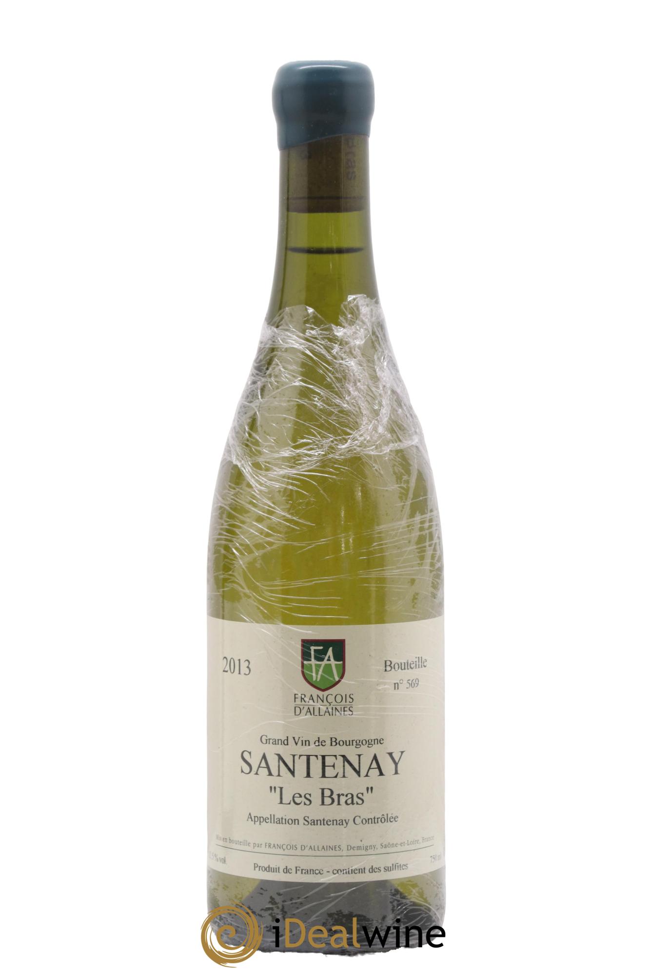 Santenay Les Bras François d'Allaines 2013 - Lot de 1 bouteille - 0