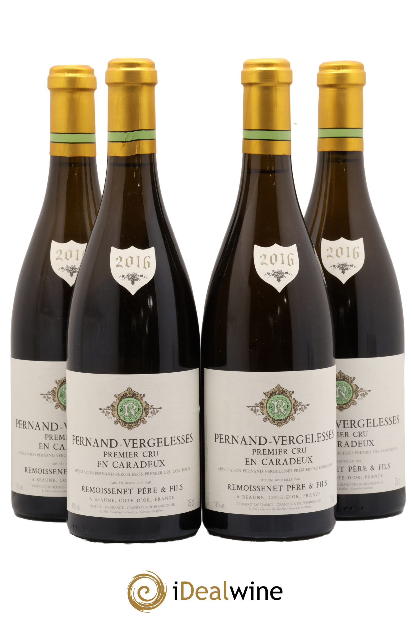 Pernand-Vergelesses 1er Cru En Caradeux Remoissenet Père et Fils 2016 - Lot de 4 bouteilles - 0