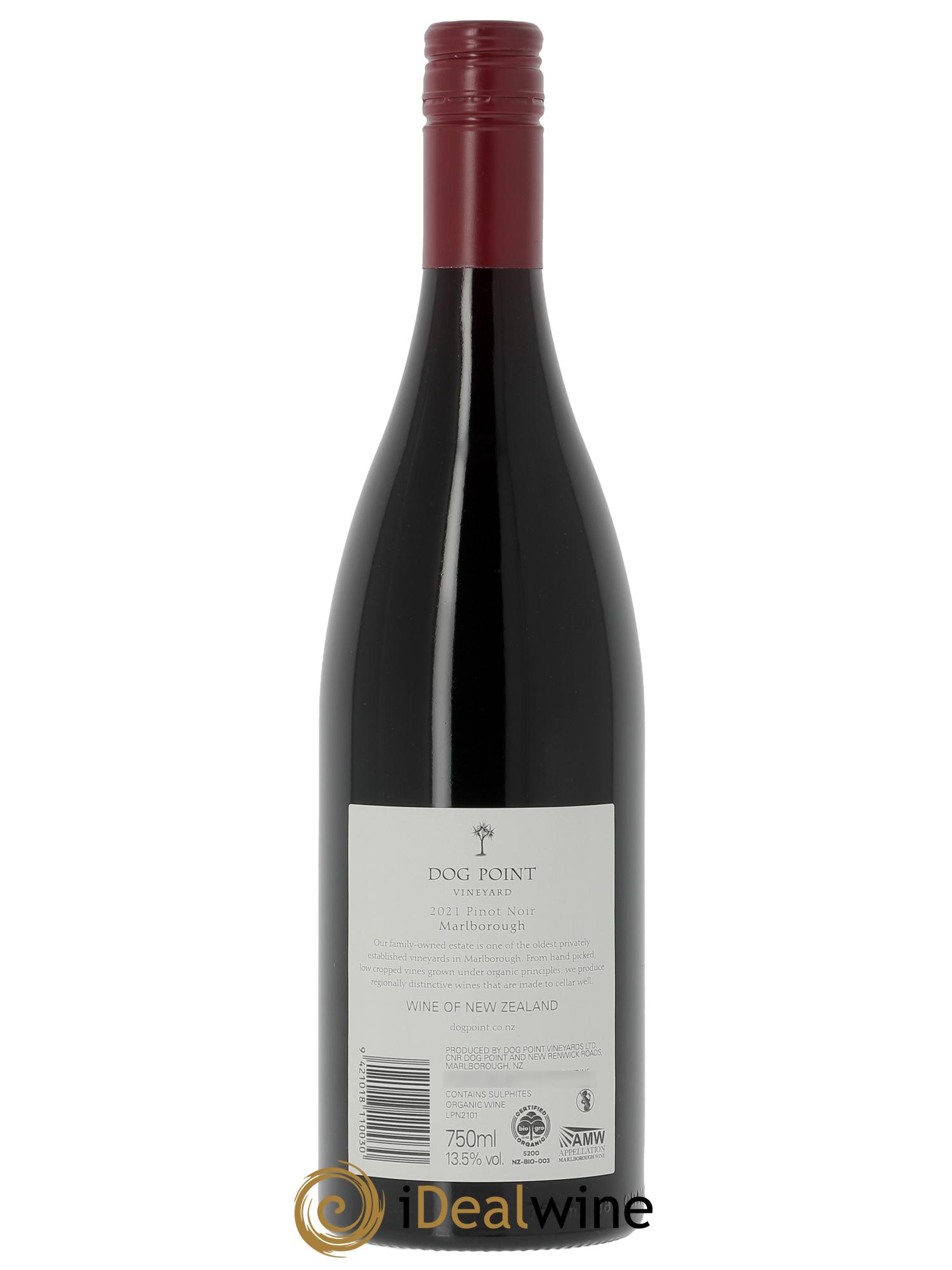 Marlborough Dog Point Pinot Noir 2021 - Lot de 1 bouteille - 1