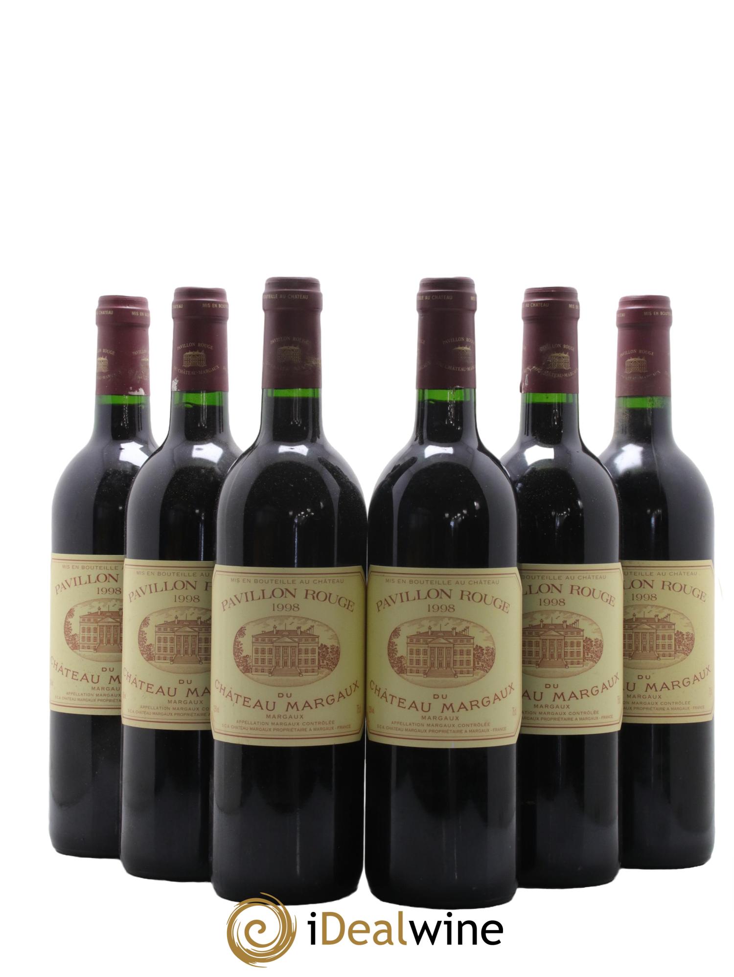 Pavillon Rouge du Château Margaux Second Vin 1998 - Posten von 6 Flaschen - 0