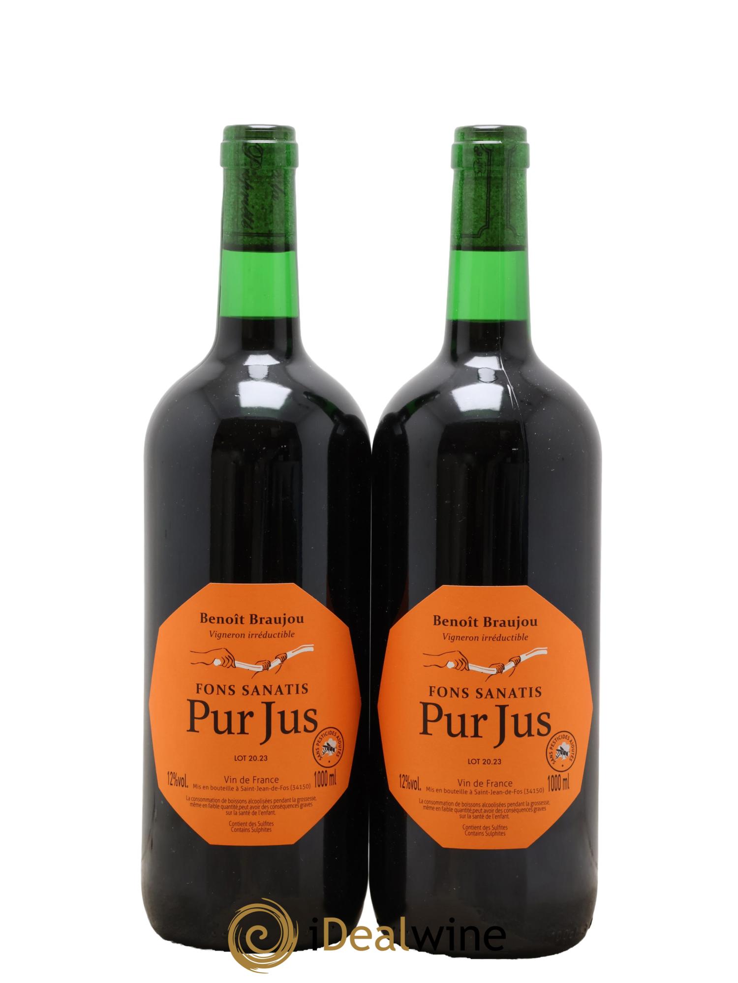 Vin de France Pur Jus Fons Sanatis Braujou - Lot de 2 flacons - 0