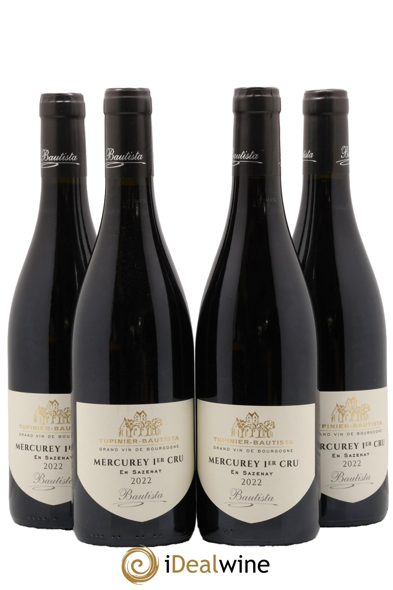 Mercurey 1er Cru En Sazenay Tupinier Bautista 2022 - Posten von 4 Flaschen - 0