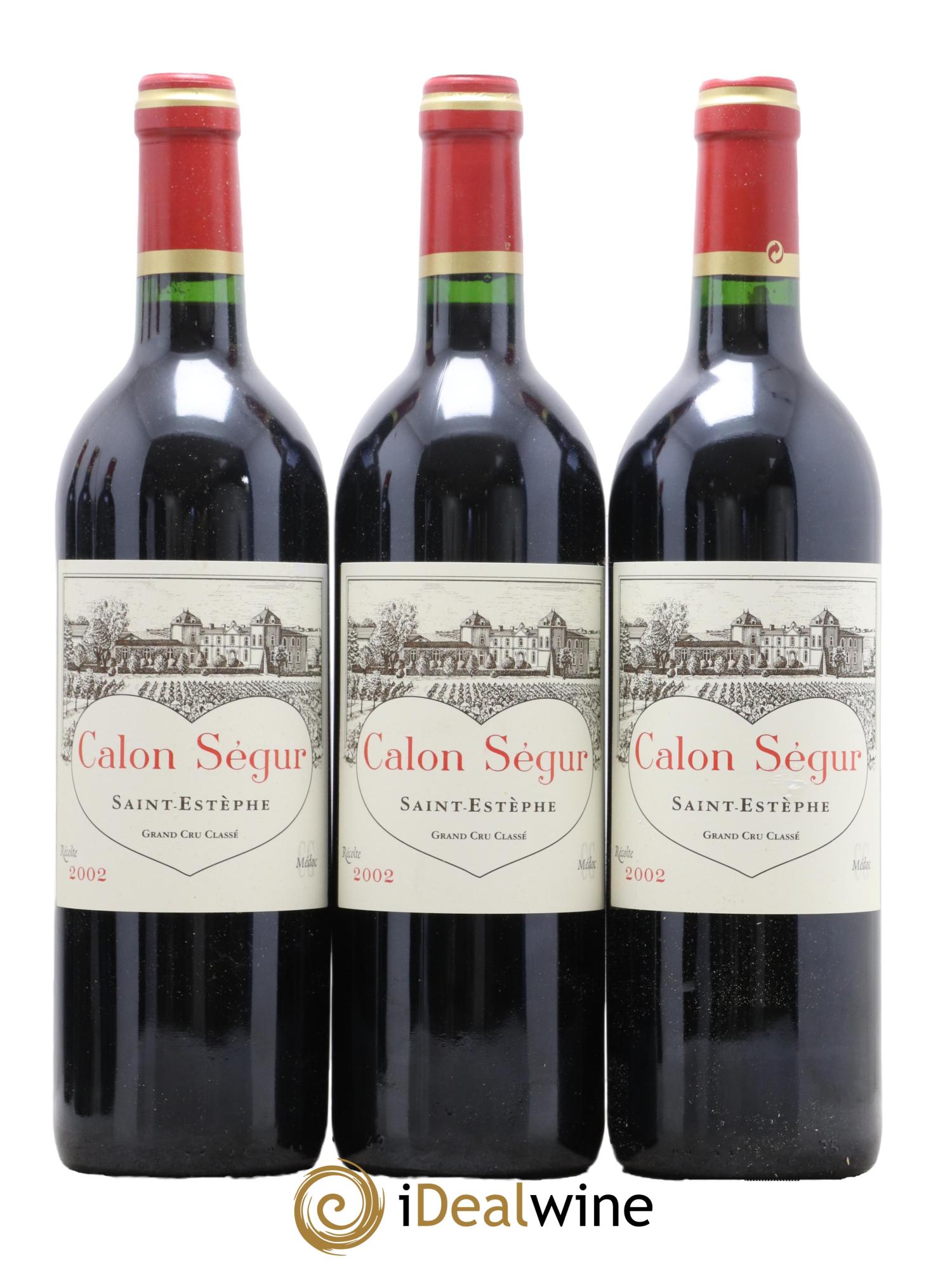 Château Calon Ségur 3ème Grand Cru Classé 2002 - Posten von 6 Flaschen - 1