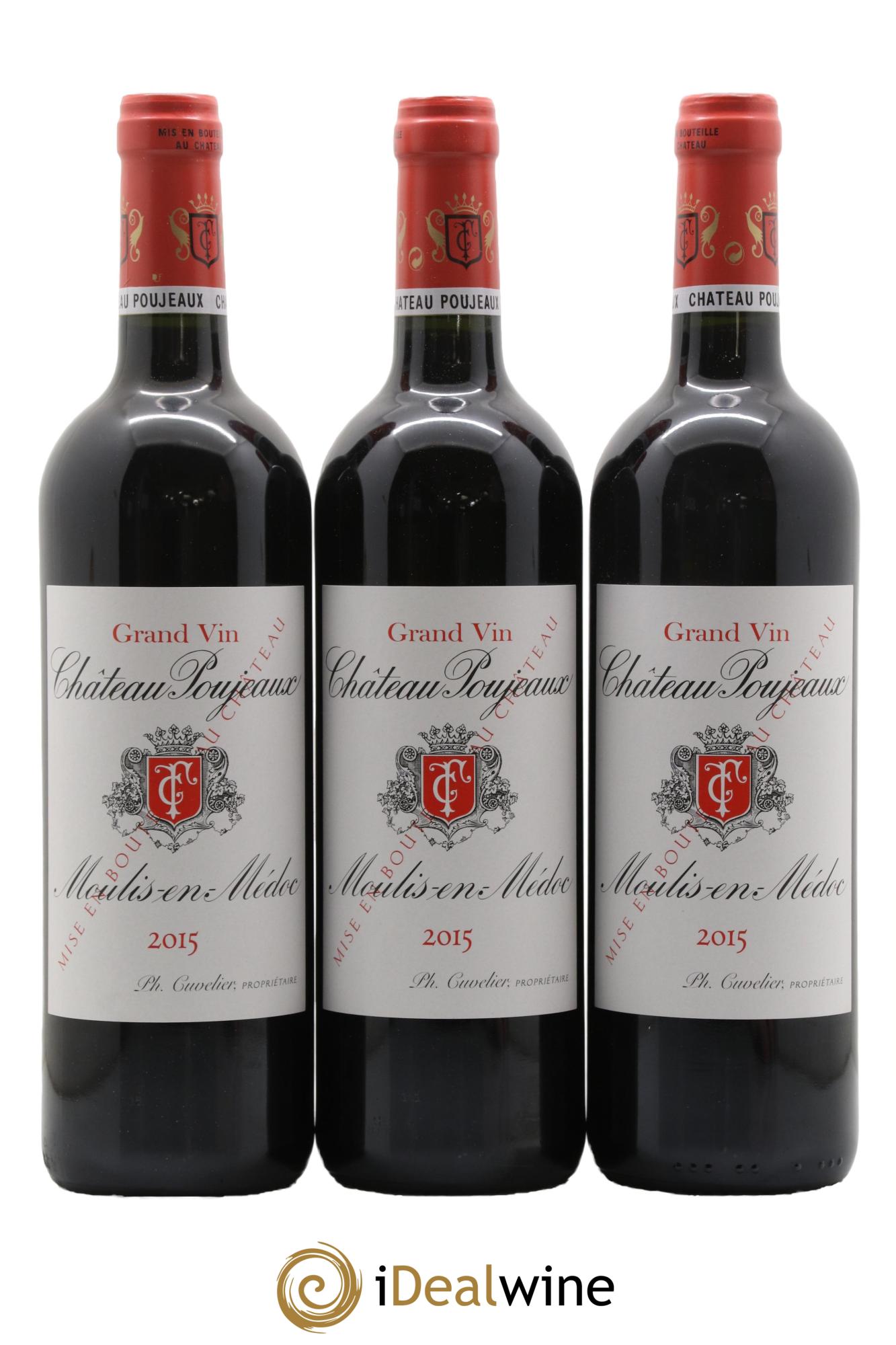 Château Poujeaux 2015 - Posten von 6 Flaschen - 2