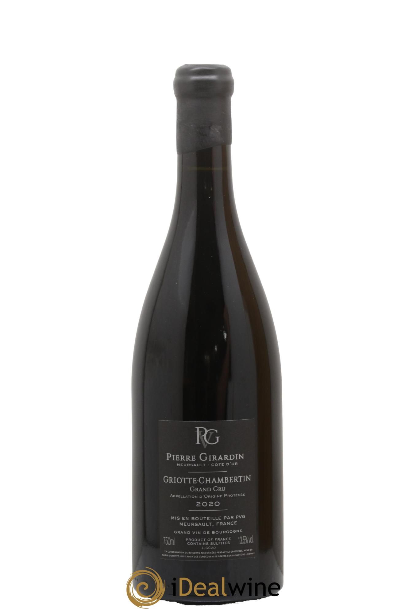 Griotte-Chambertin Grand Cru Pierre Girardin 2020 - Lot de 1 bouteille - 2