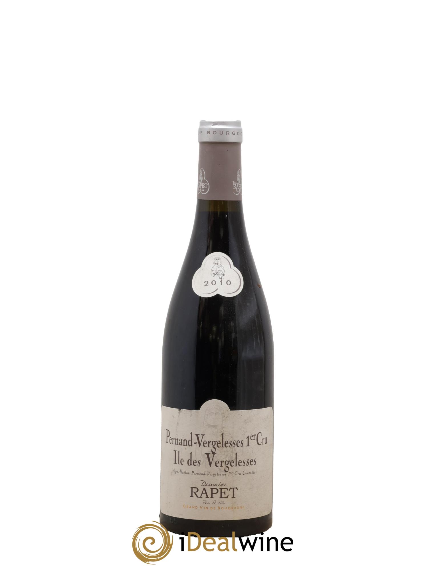 Pernand-Vergelesses 1er Cru Ile de Vergelesses Rapet Père & Fils 2010 - Lot de 1 bouteille - 0