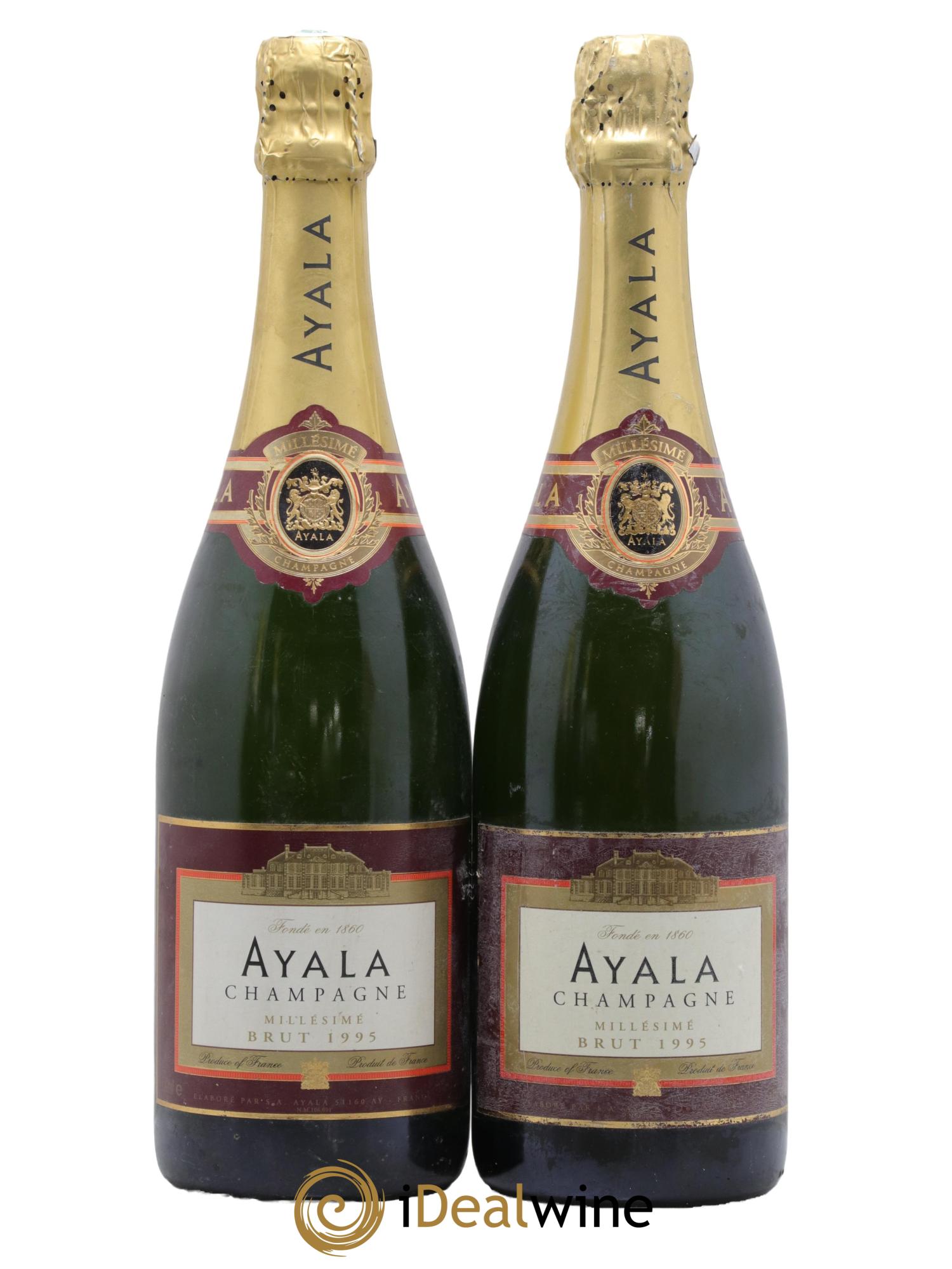 Champagne Millésimé Ayala 1995 - Lot de 2 bouteilles - 0