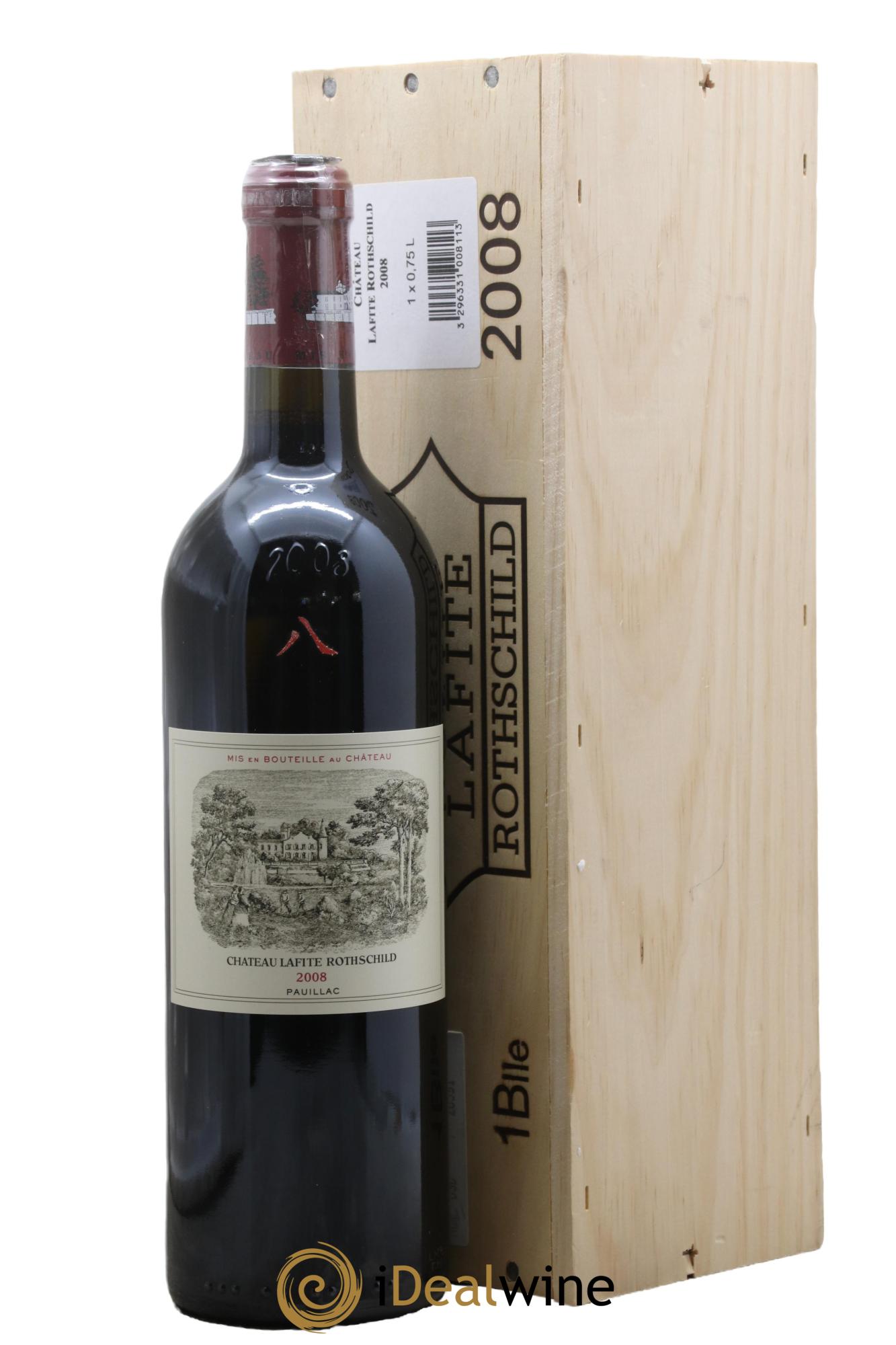 Château Lafite Rothschild 1er Grand Cru Classé 2008 - Lot de 1 bouteille - 0