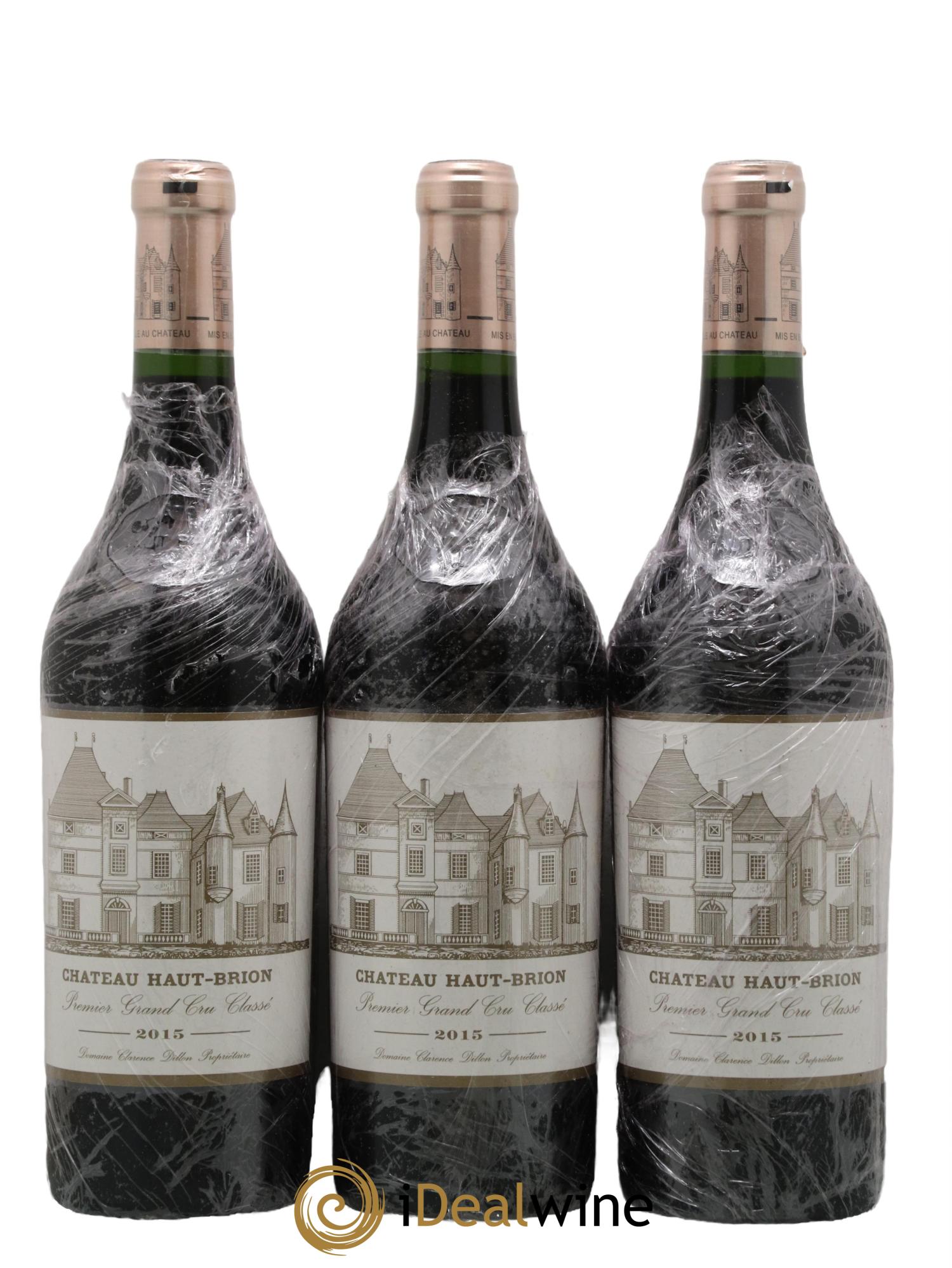 Château Haut Brion 1er Grand Cru Classé 2015 - Lot de 3 bouteilles - 0