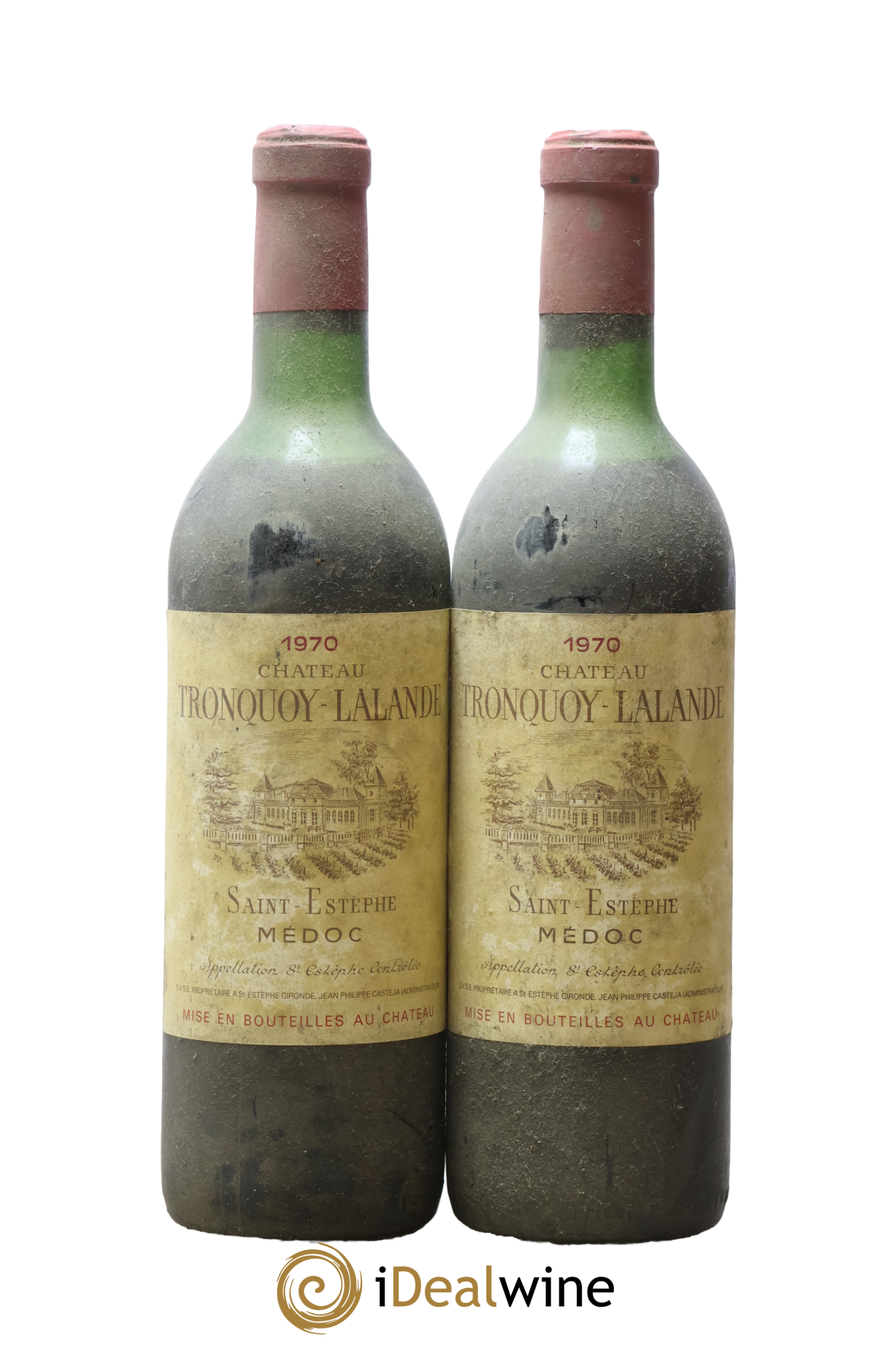 Château Tronquoy Lalande 1970 - Lot of 2 bottles - 0