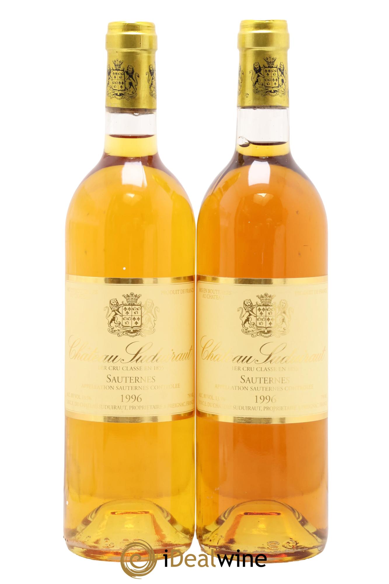 Château Suduiraut 1er Grand Cru Classé 1996 - Lot of 2 bottles - 0