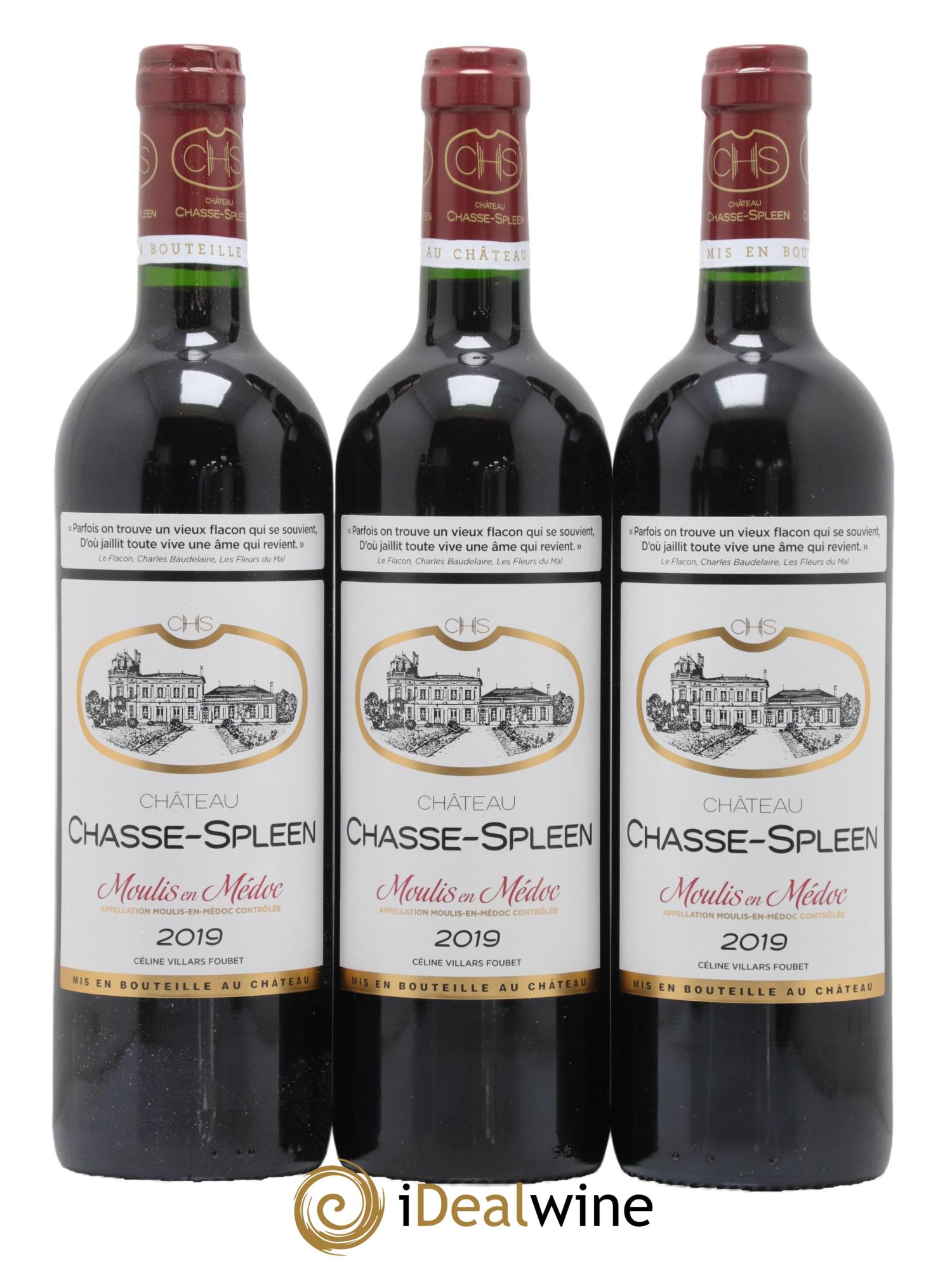 Château Chasse Spleen 2019 - Posten von 6 Flaschen - 1