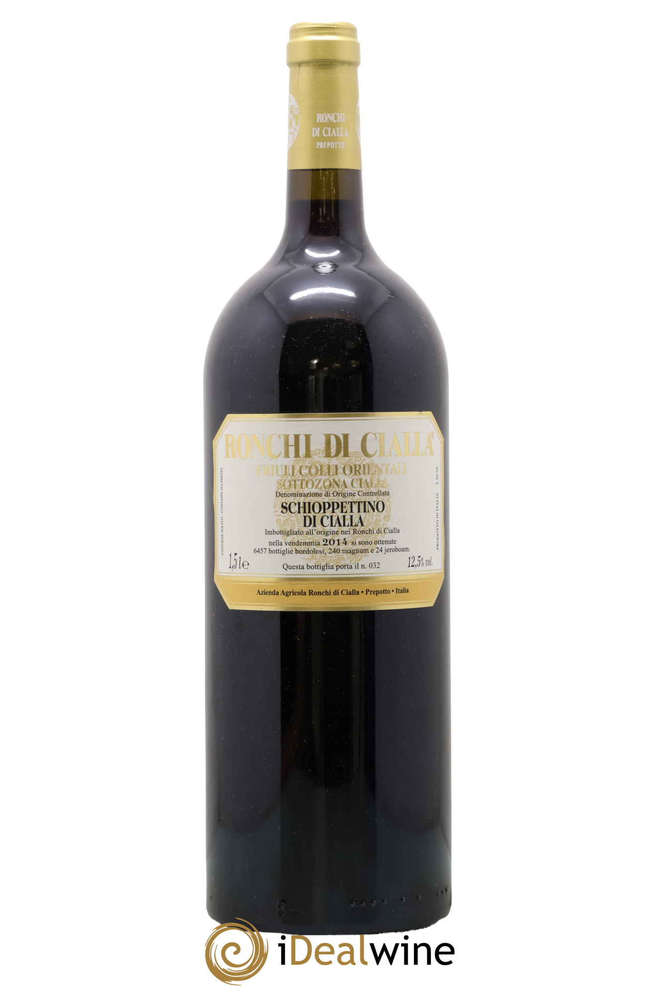 Frioul Colli Orientali del Friuli IGT Schioppettino di Cialla Azienda Agricola Ronchi di Cialla 2014 - Lot of 1 magnum - 0