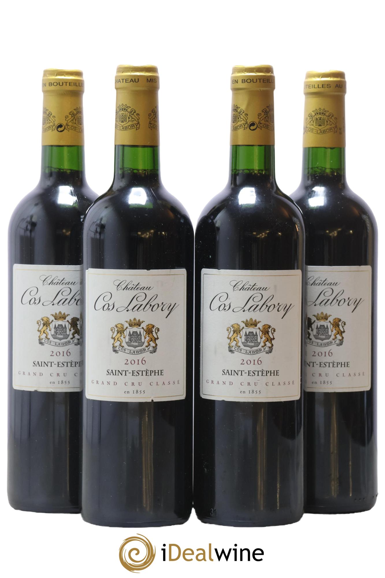 Château Cos Labory 5ème Grand Cru Classé 2016 - Lot of 4 bottles - 0